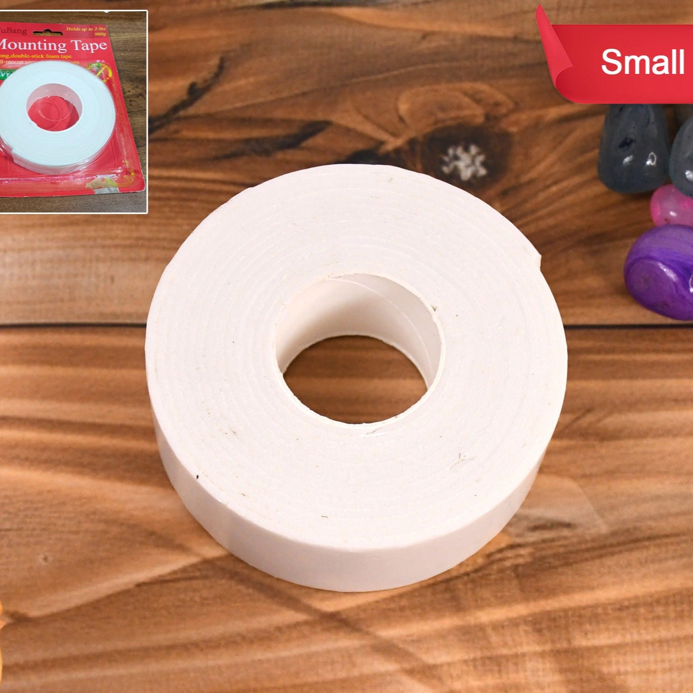 Small Strong Double Sided Tape Foam Mounting Tape (1 Pc Small) - Happy Price - Image 1