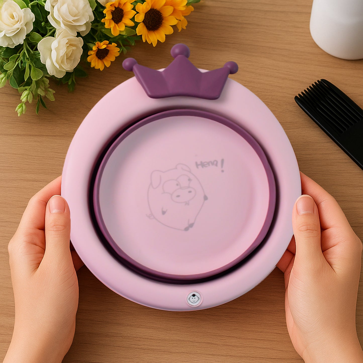 Safe Baby Bathtub with Non-Slip Base for Infants & Toddlers - Happy Price - Image 3