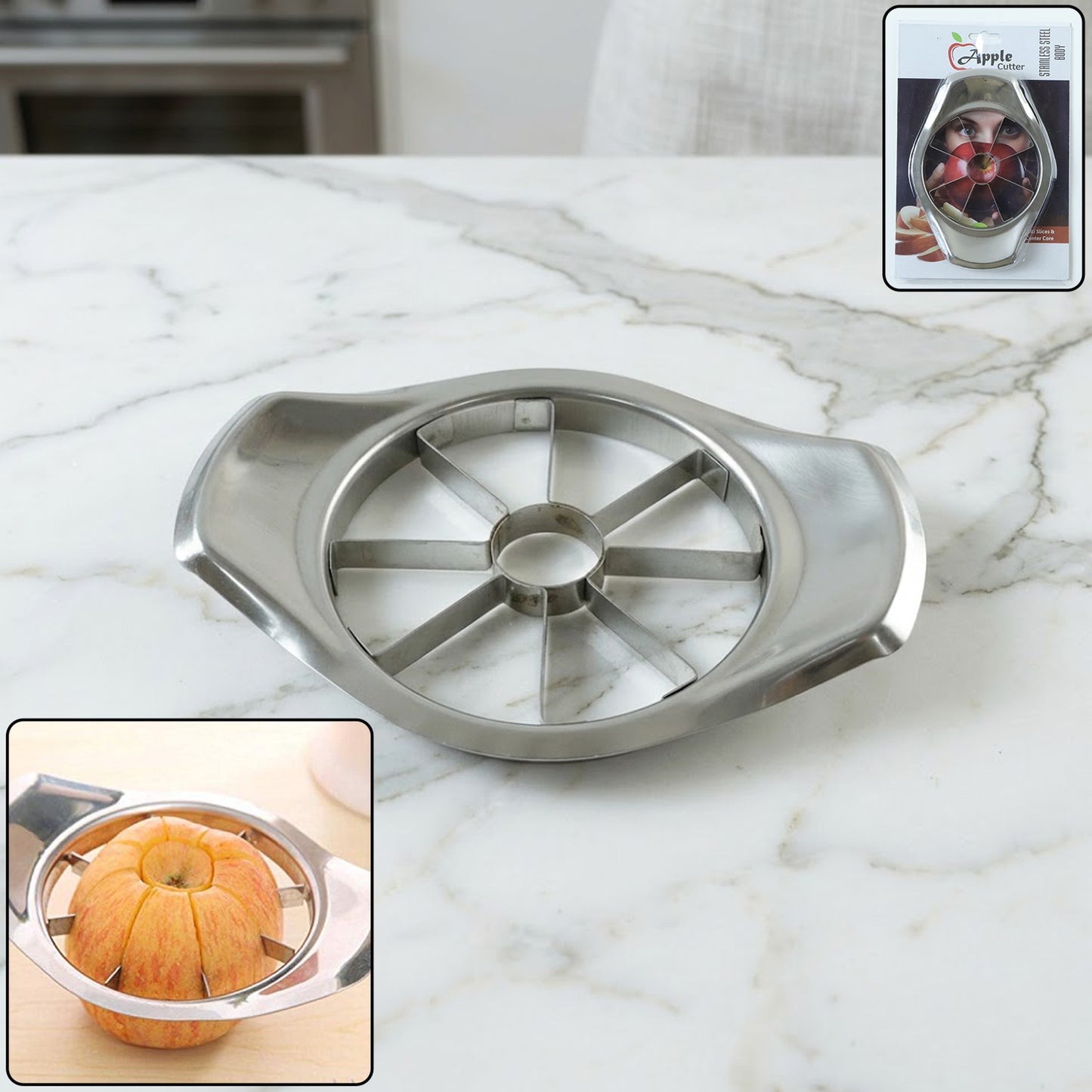 Durable Stainless Steel Apple Slicer and Corer - 1 Piece Kitchen Tool - Great Price - Image 2