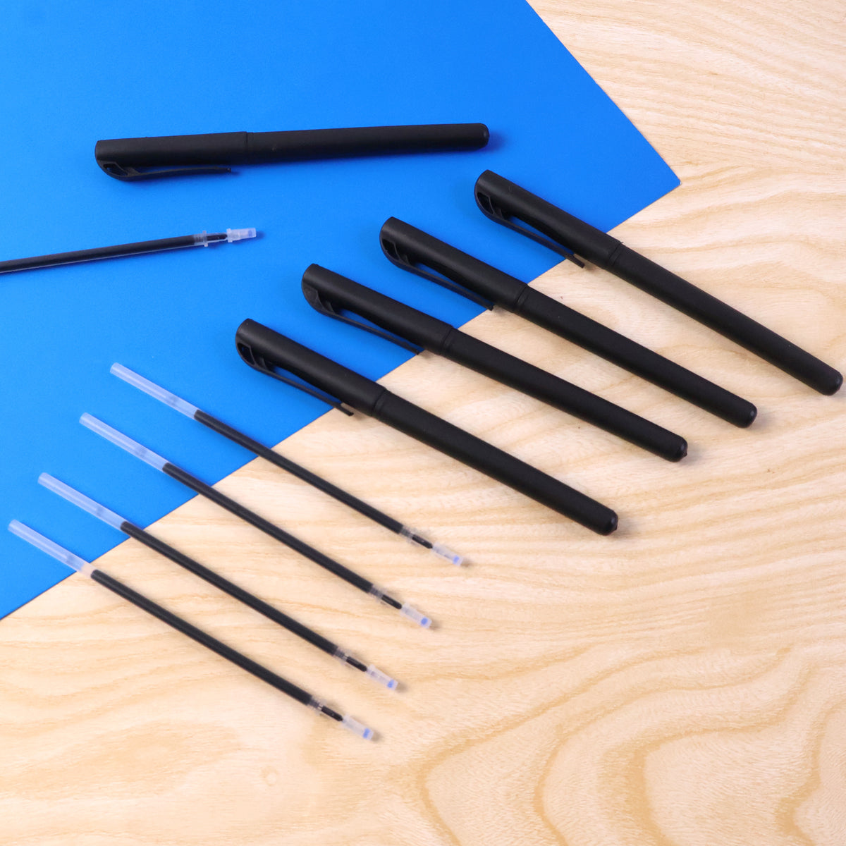 20 Piece Refillable Black Marker Pen Set with Extra Ink for Smooth Writing - Great Price - Image 2