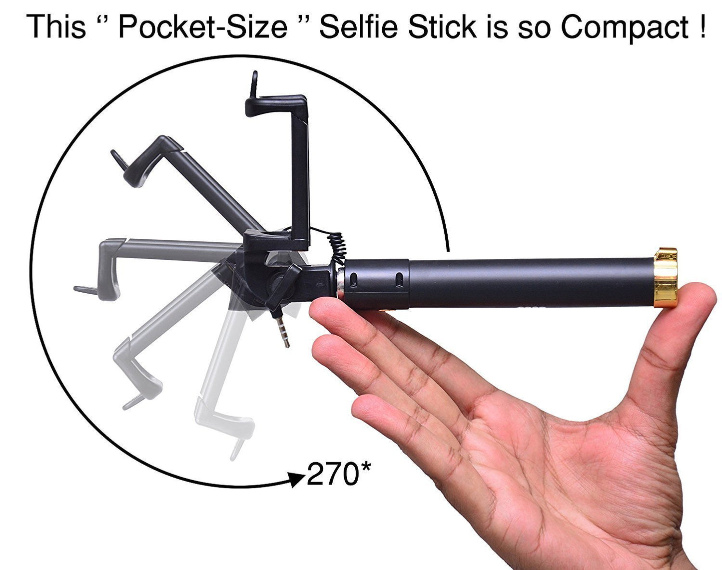 Selfie Sticks Box With Aux Wire For All Smart Phones - Happy Price - Image 3