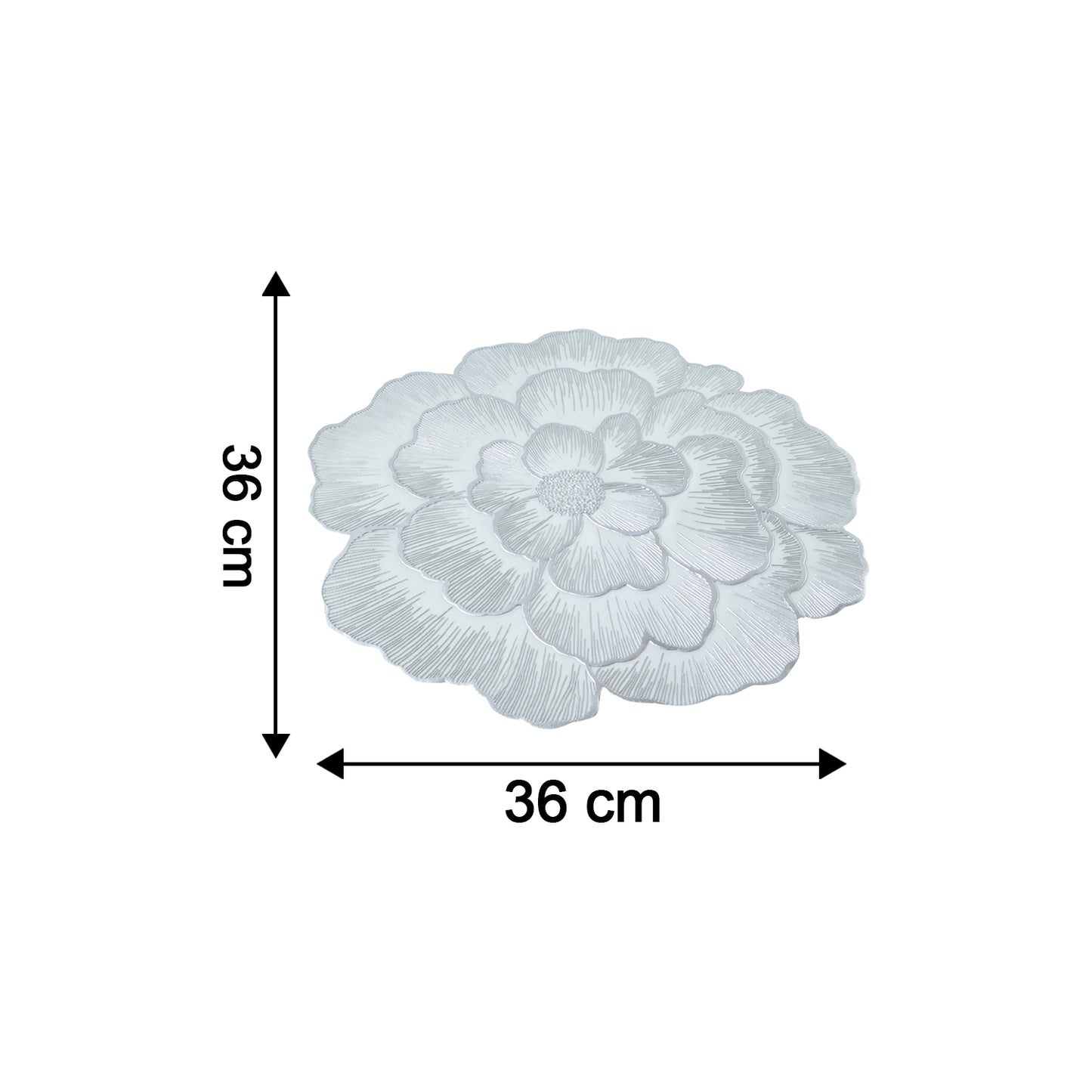 Round Floral PVC Table Mat - 1 Pc, 36x36 Cm - Waterproof Dining Placemat - Great Price - Image 5