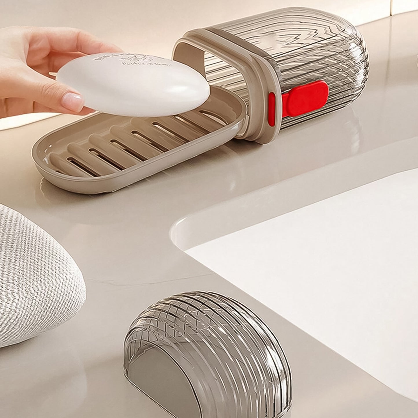 Soap Dishes Soap Box Travel (1 Pc With Color Box) - Happy Price - Image 2