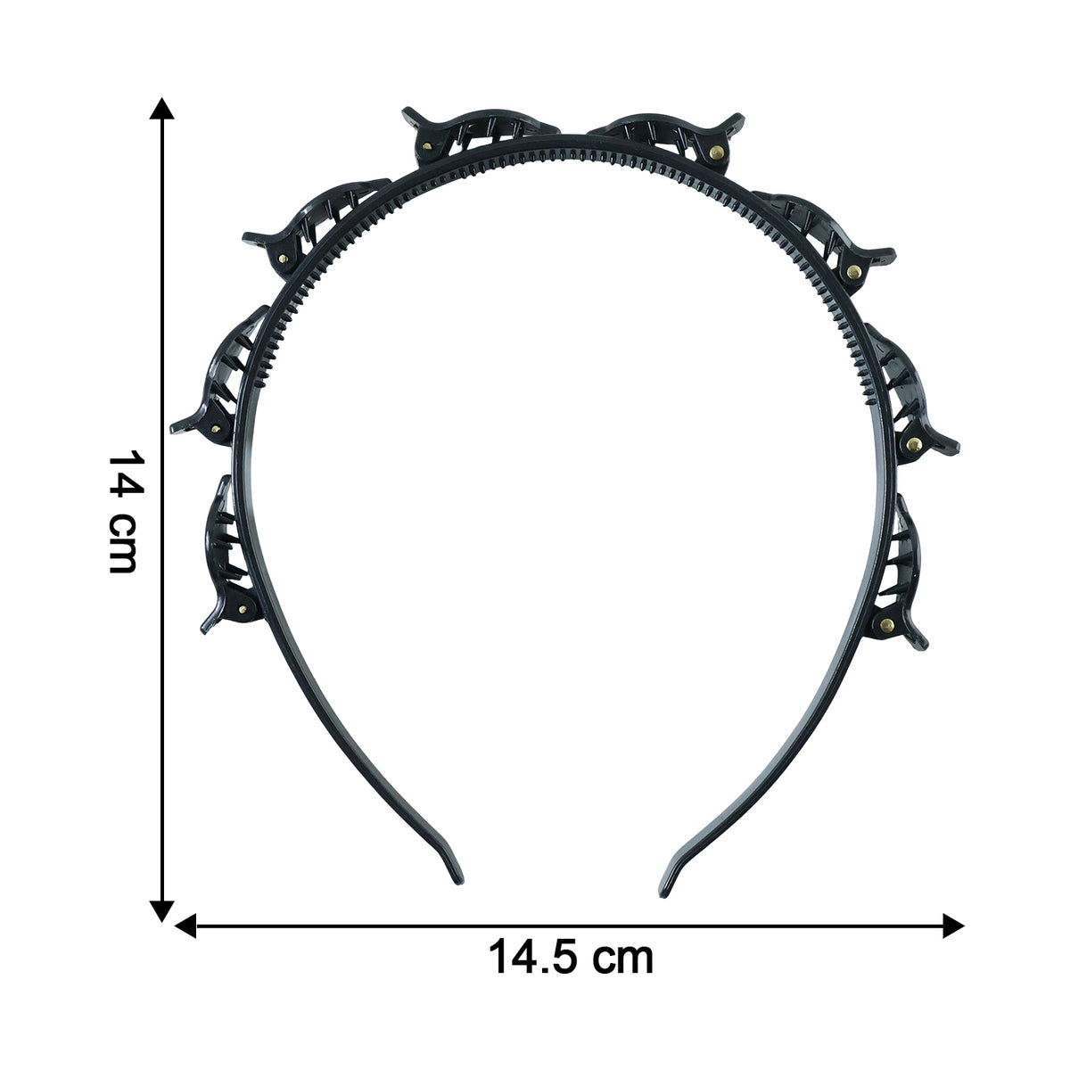 Adjustable Clip-On Hair Styling Headband with Mini Claws (1 Pc) - Happy Price - Image 5