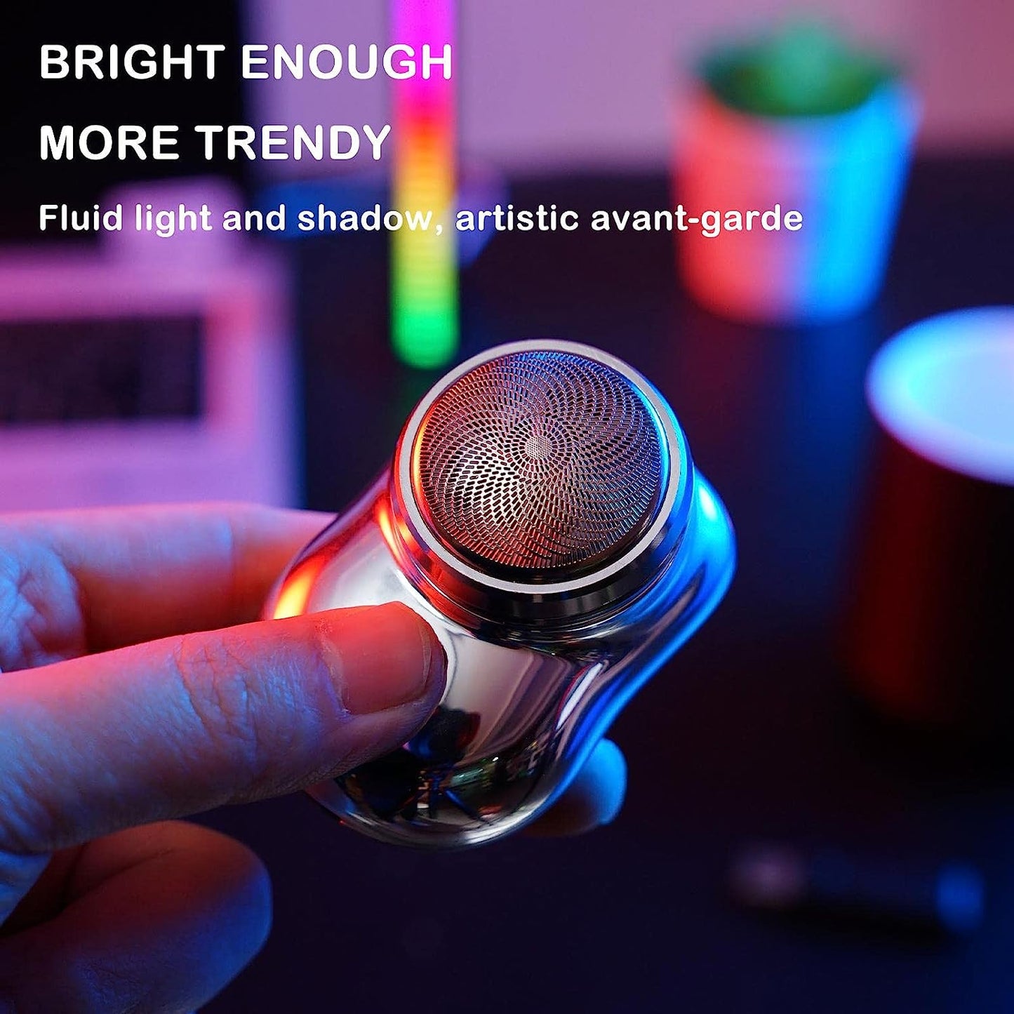 Mini Electric Shaver Portable Pocket Fashion Rechargeable Wireless Beard Hair Razor For Men And Women Home Travel Gift - Happy Price - Image 5