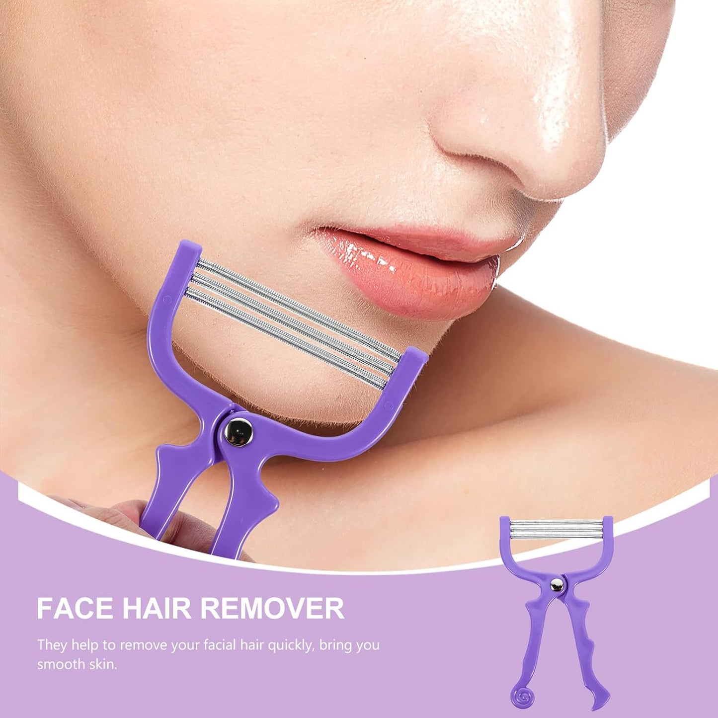 Facial Hair Remover Depilator Threading Hair Removal Face (1 Pc) - Happy Price - Image 4