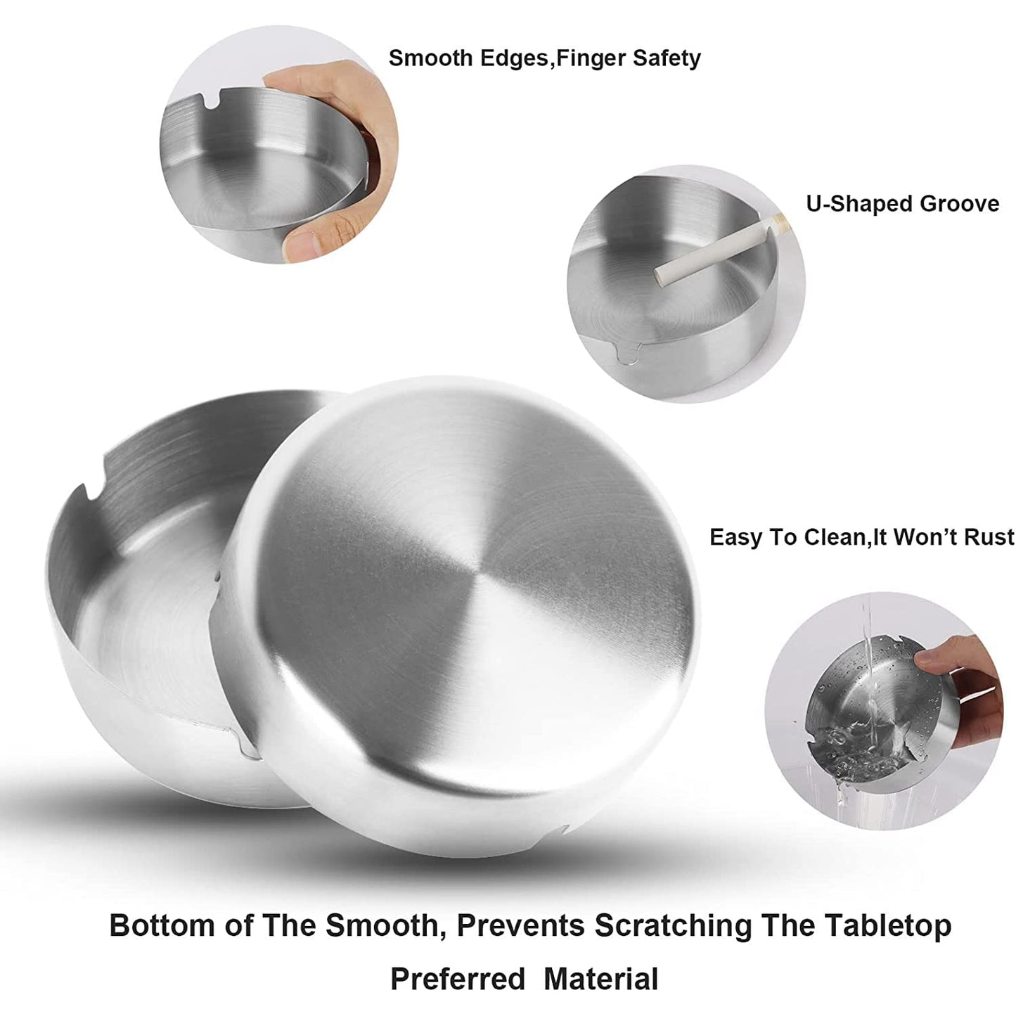 Round Ashtray with Multiple Rests - 1 Pc - Happy Price - Image 6