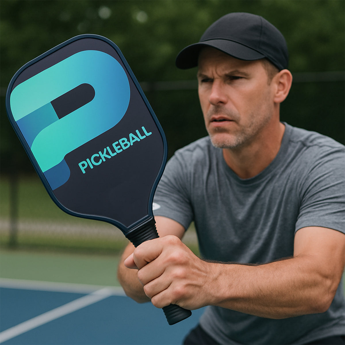 Konex Fiberglass Pickleball Paddle with Cushion Grip - Lightweight, Durable for Indoor/Outdoor Play (1 Pc) - Happy Price - Image 7