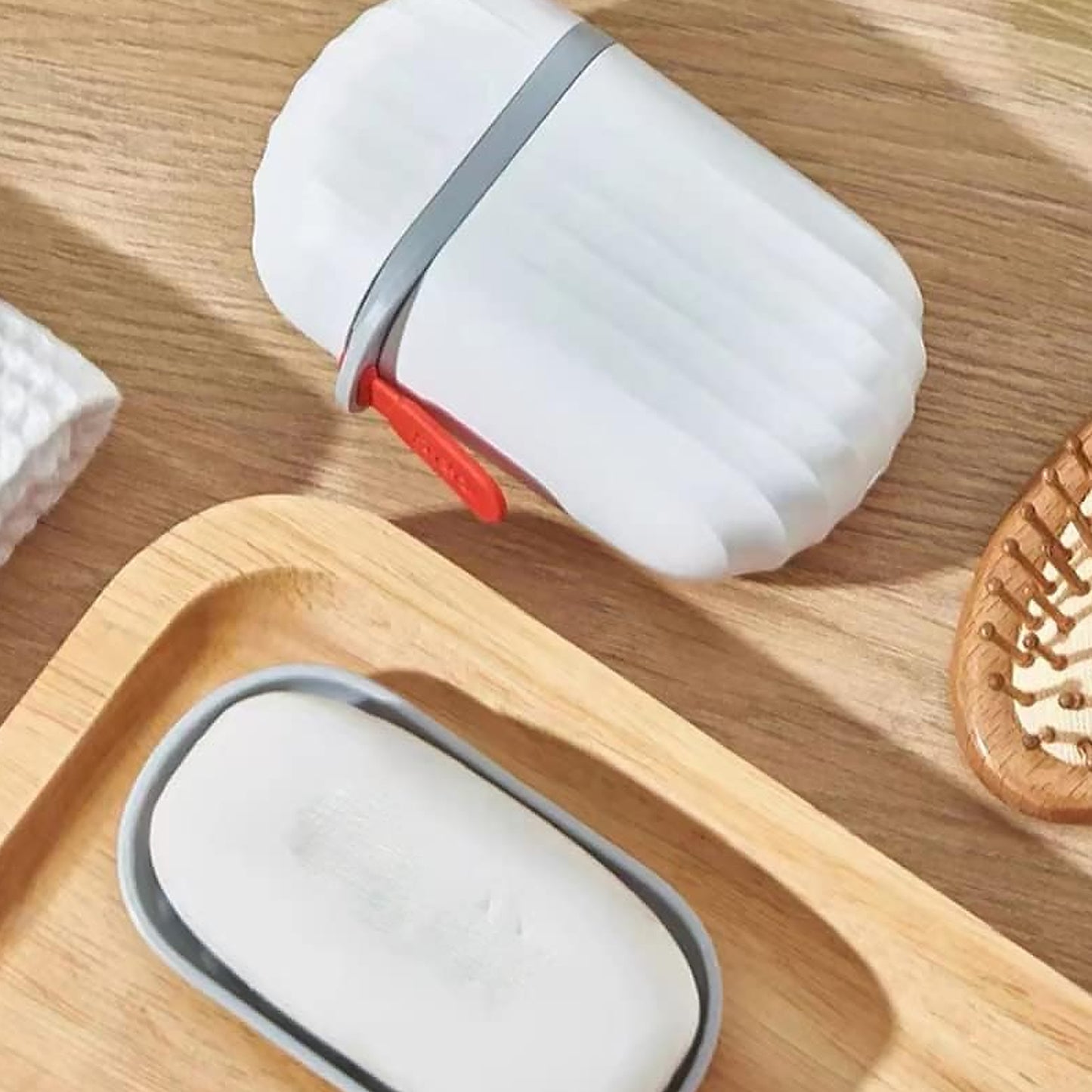 Travel Soap Case with Leak-Proof Seal - Portable & Durable for Home & Outdoors (1 Pc) - Happy Price - Image 2