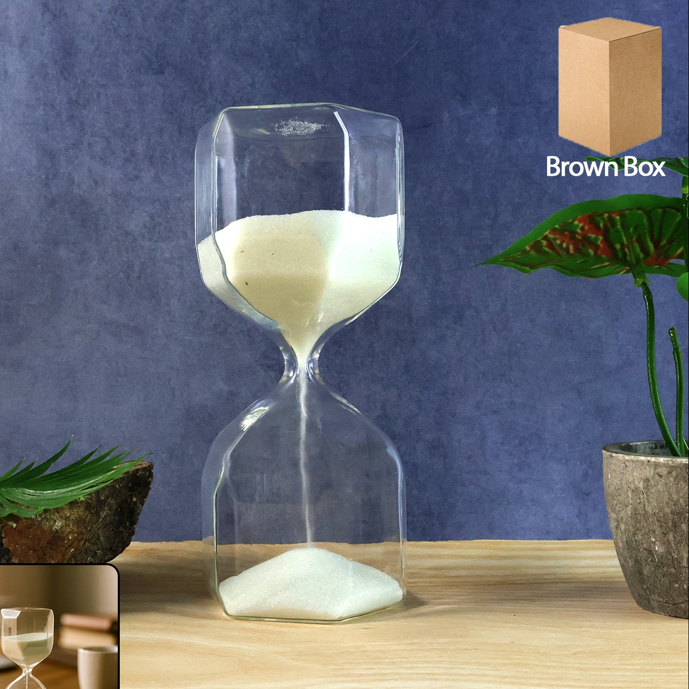 Elegant Glass Sand Timer for Focus & Decor (1 Pc, ~2.5 Min) - Happy Price - Image 1