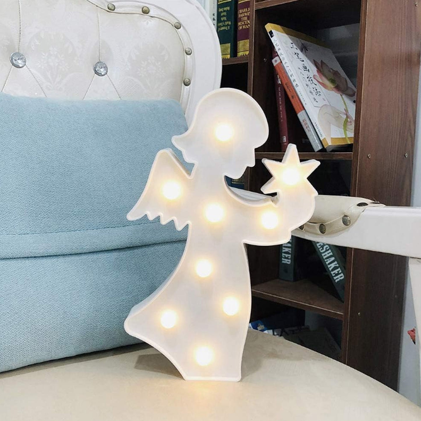 Angel Shaped LED Decorative Night Light - Battery Operated (1 Pc) - Happy Price - Image 6