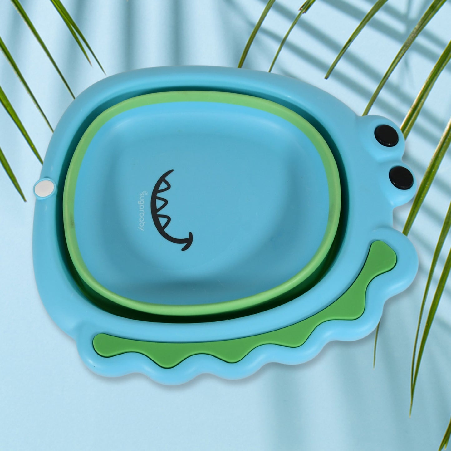 Frog Shape Wash Basin Space Saving Multi Function Foldable Baby Wash Basin Easy Clean Lightweight Thicken For Washing Face For Home (3331cm 1 Pc) - Happy Price - Image 2
