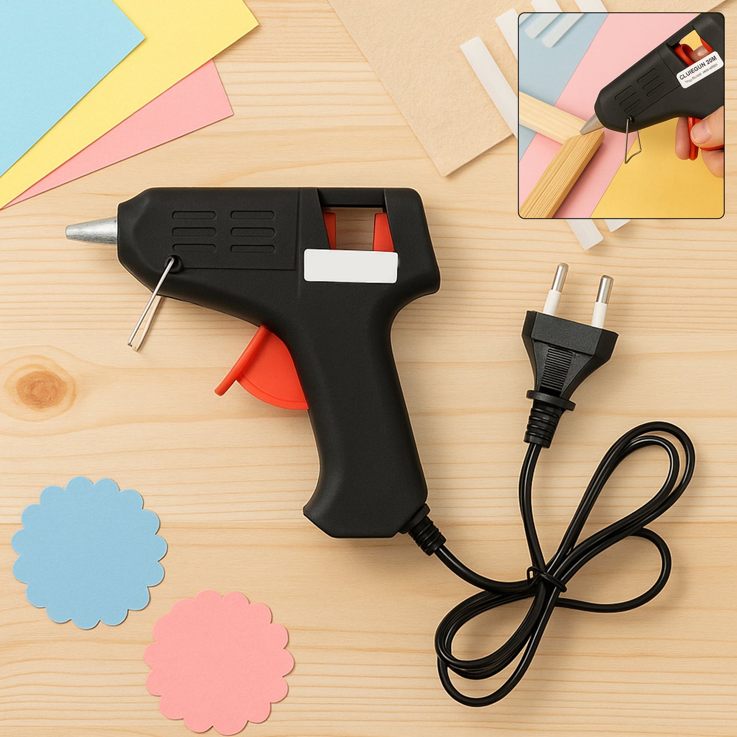20W Fast Heat Glue Gun for Crafts & Repairs (1 Pc) - Happy Price - Image 2