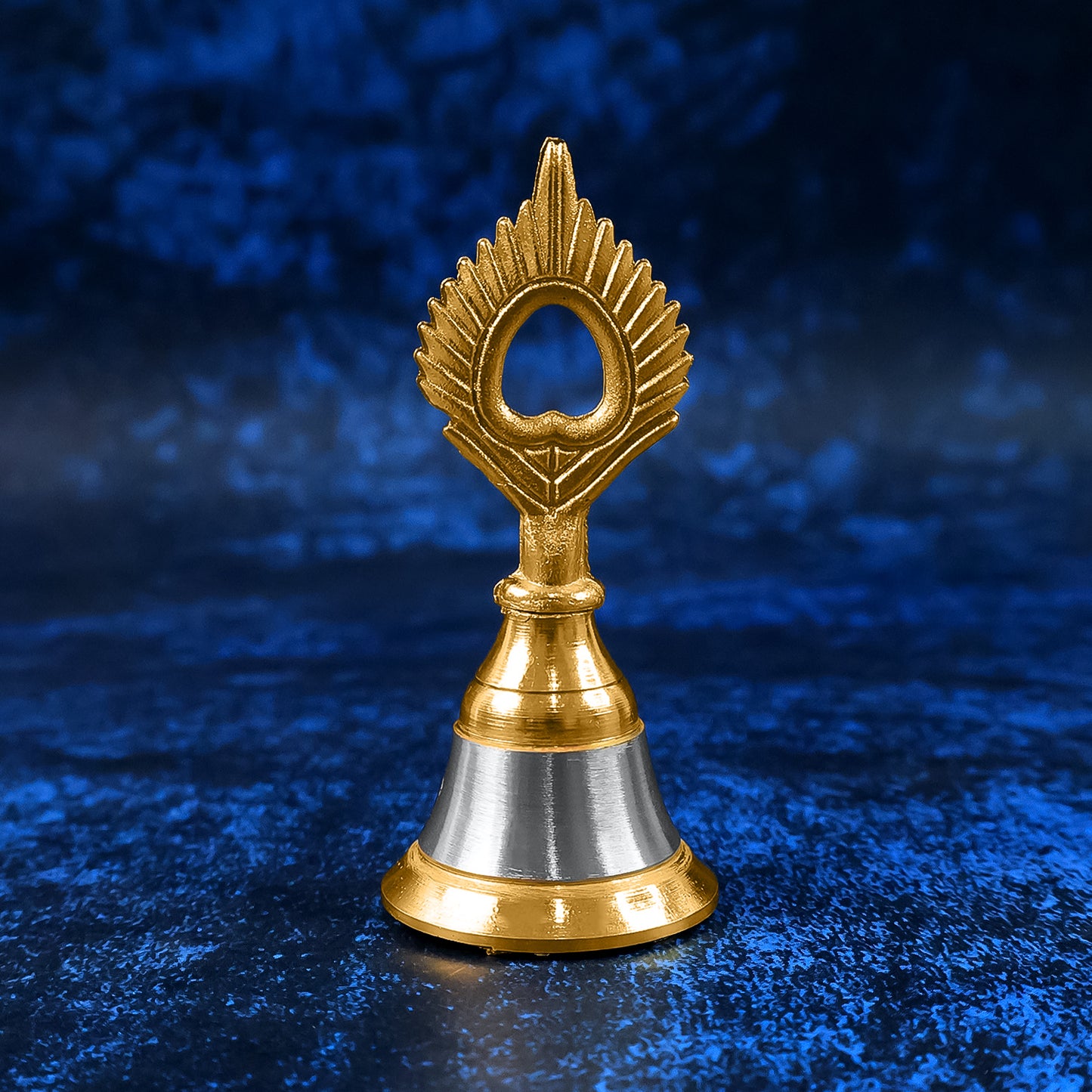 Brass & Steel Pooja Bell for Home Mandir - Melodious Sound - Happy Price - Image 2
