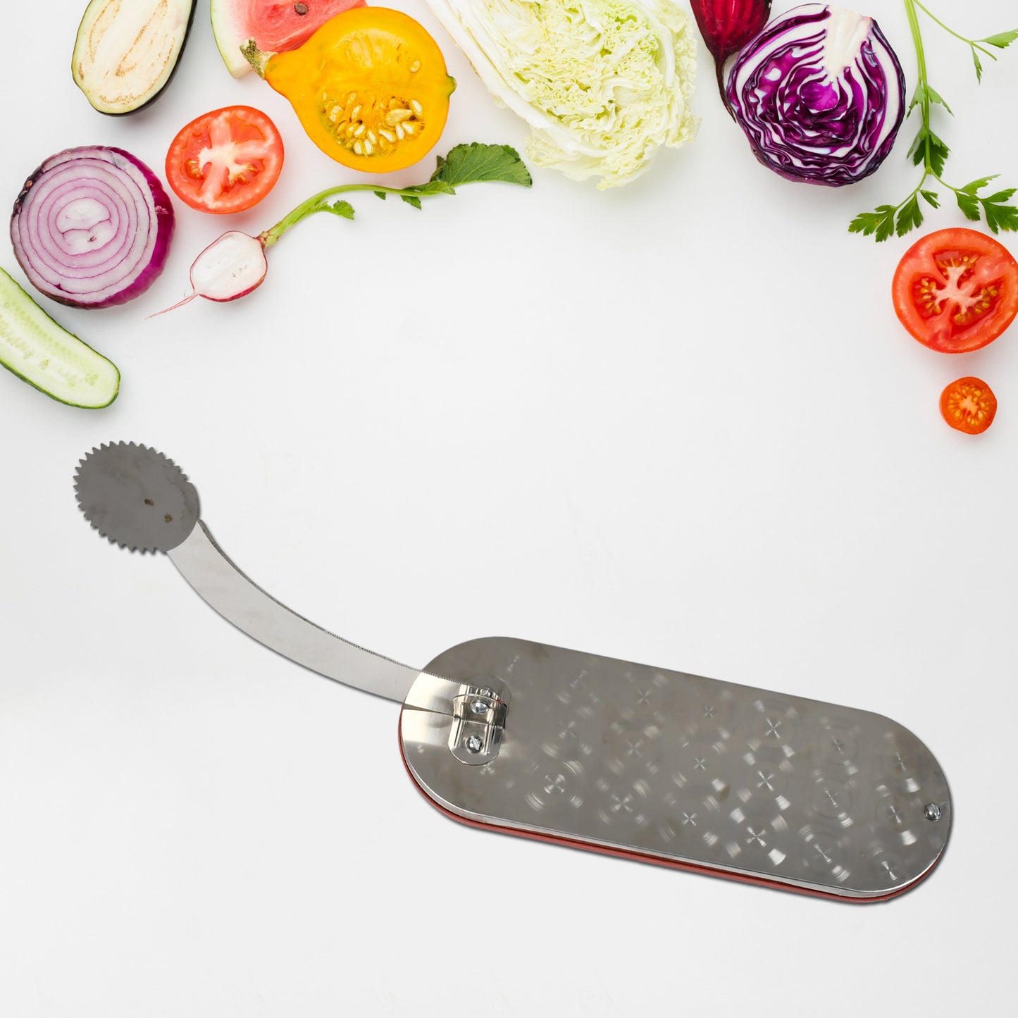 Steel Vegetable Cutter Premium Quality Cutter For Fruit Vegetable Meat Cutting Use ( Color Box ) - Happy Price - Image 7