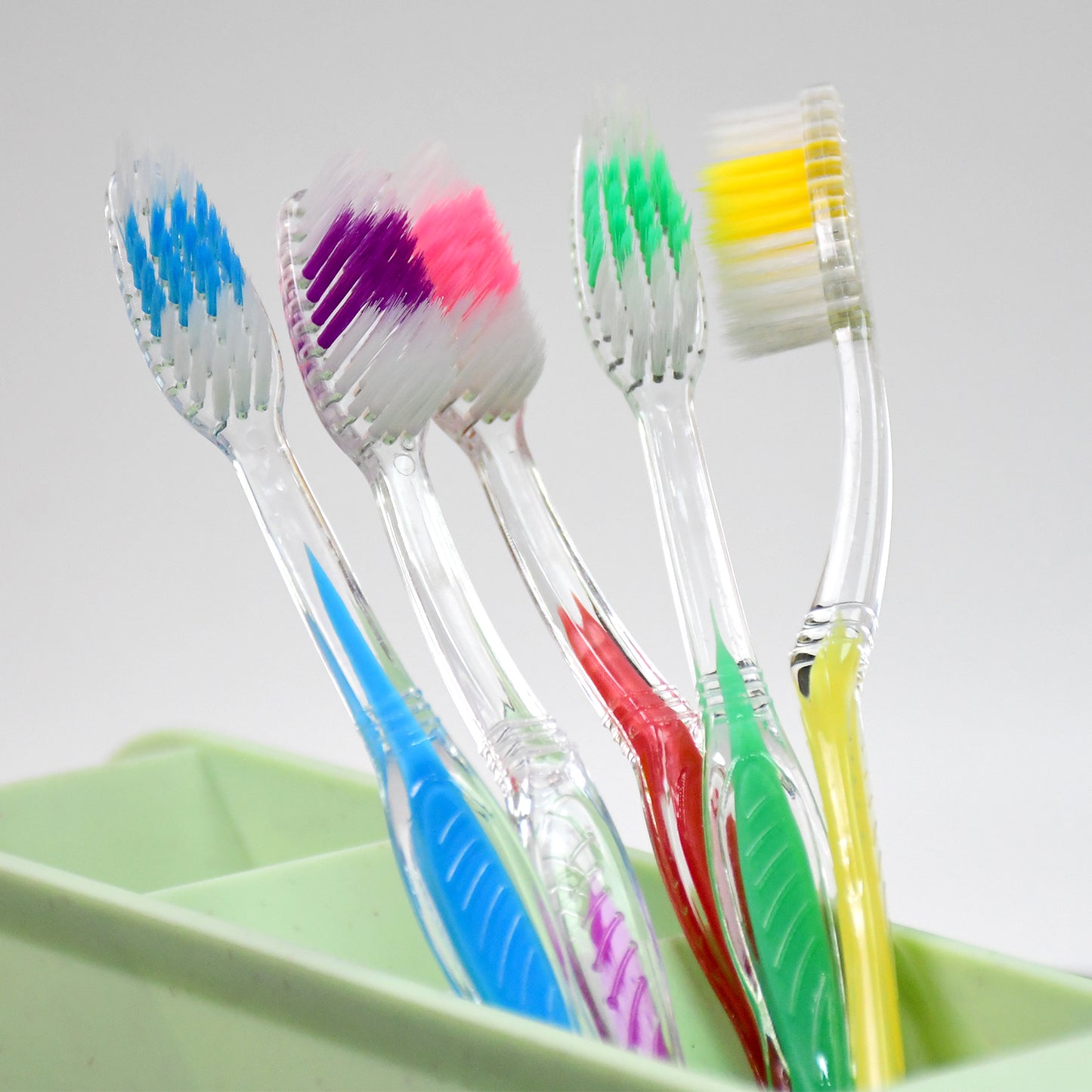 Premium Plastic Toothbrush (1 Pc Mix Color) - Happy Price - Image 4