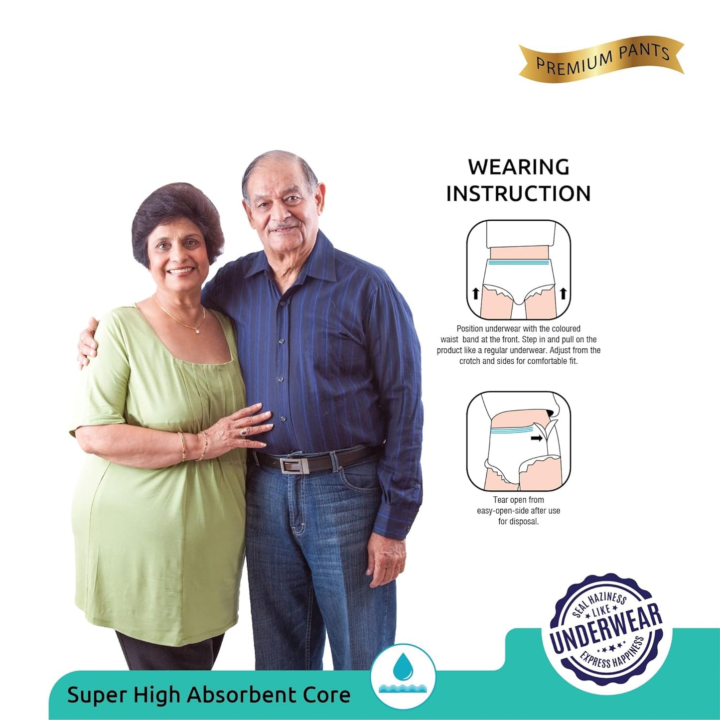 Extra Large - Xxl Senior Care Adult Pull Up Diaper Pants(Waist Size (120-170 Cm 47 -67 Inch) (104 Pcs) Adult Diapers - Xl - Xxl (10 Pieces) - Happy Price - Image 3