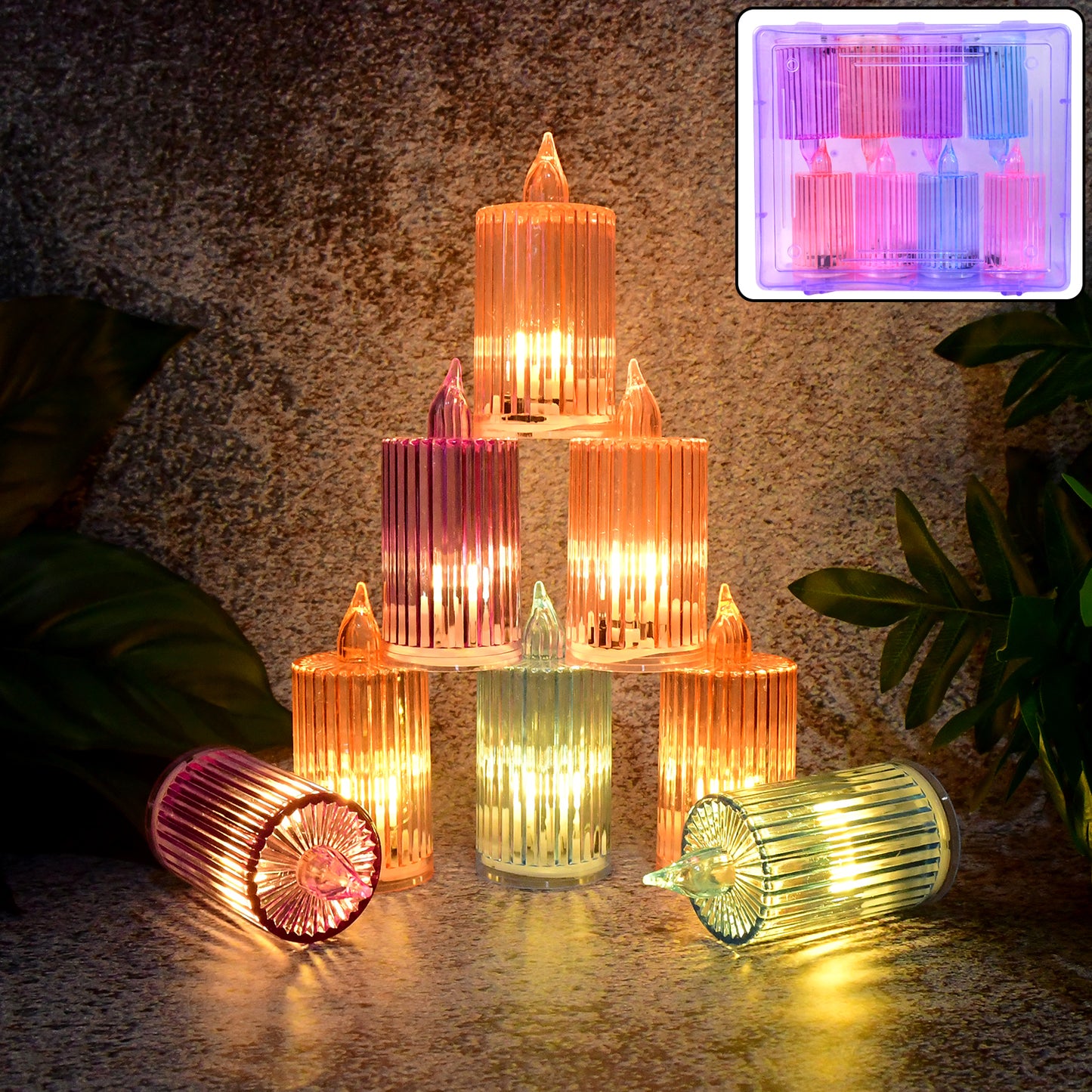 8 Pc Decorative LED Flameless Candle Light Set - Great Price - Image 7