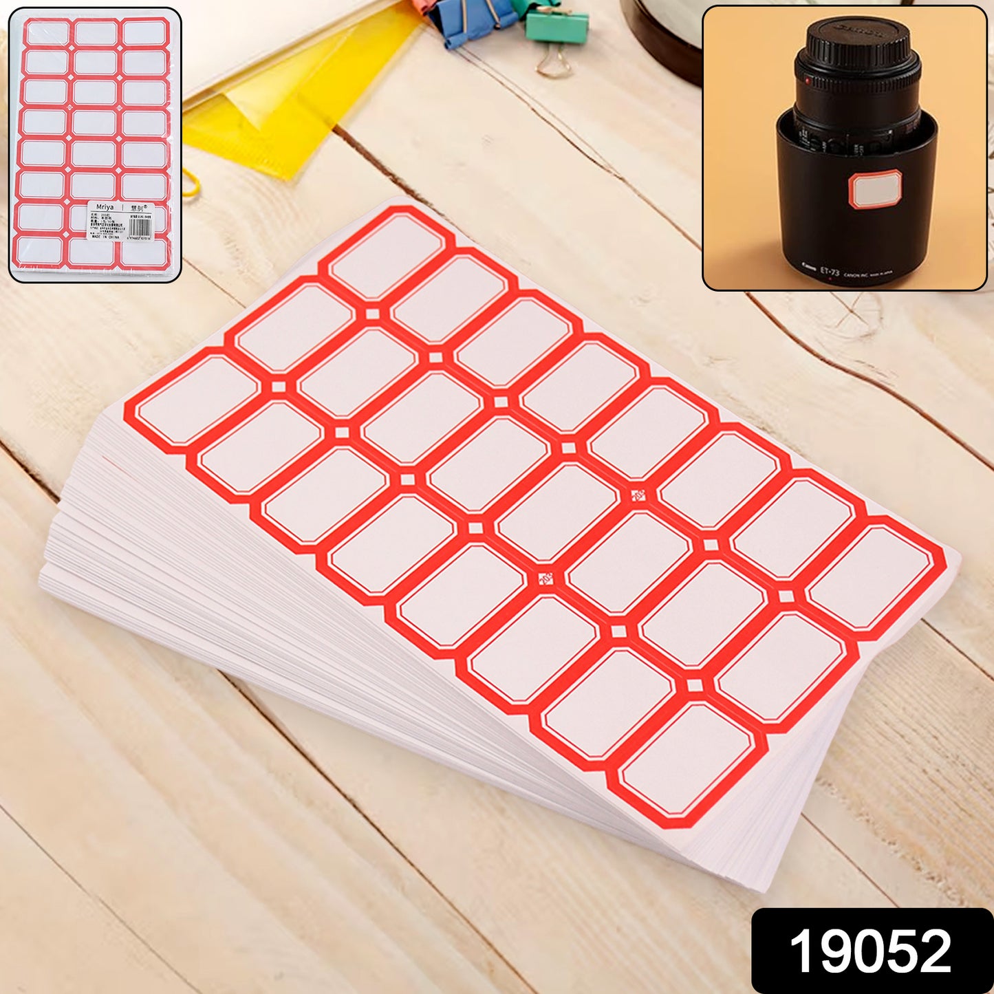 Multipurpose Writable Blank Label Sticker Sheets (50 Sheet) - Happy Price - Image 2