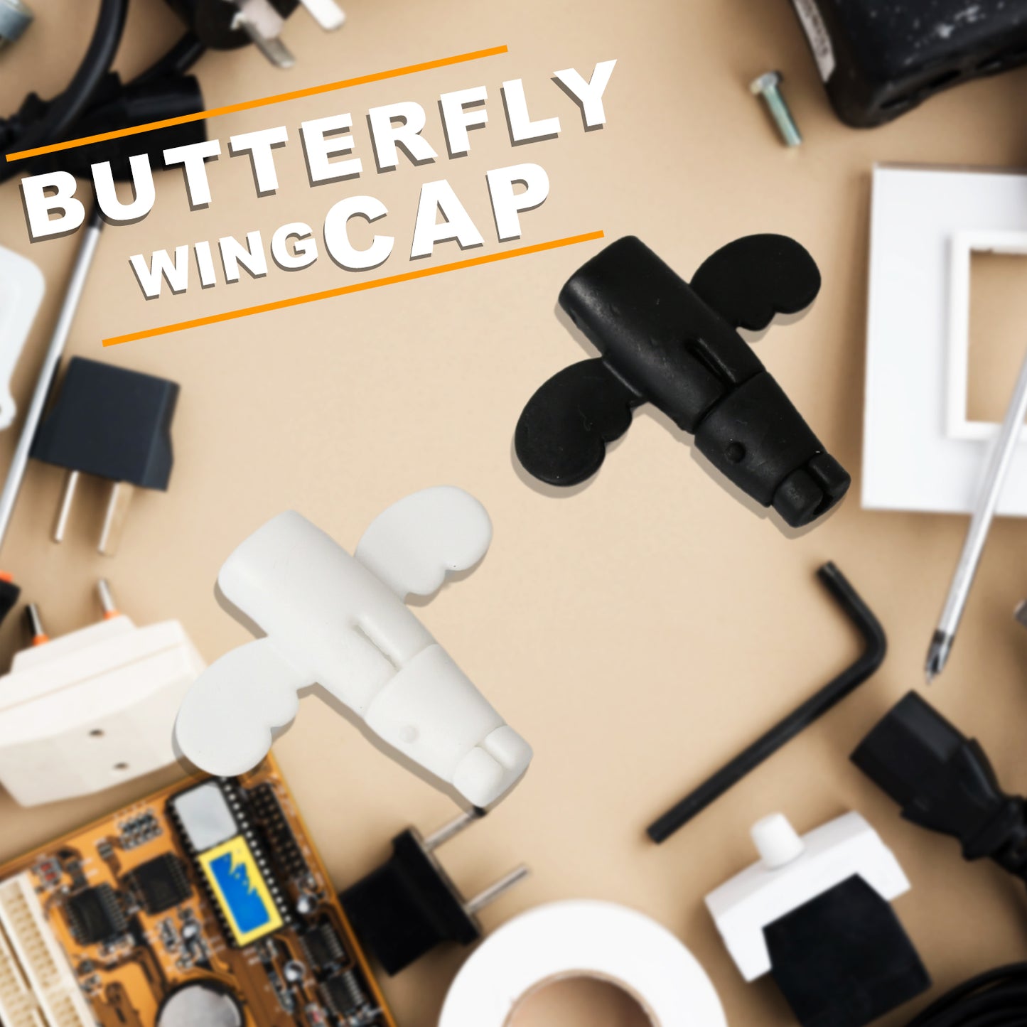 Silicone Data Cable Protector Angel Data Cable Protective Cover 2 In 1 Mobile Phone Cord Earphone Cord Saver Storage Tool - Happy Price - Image 6