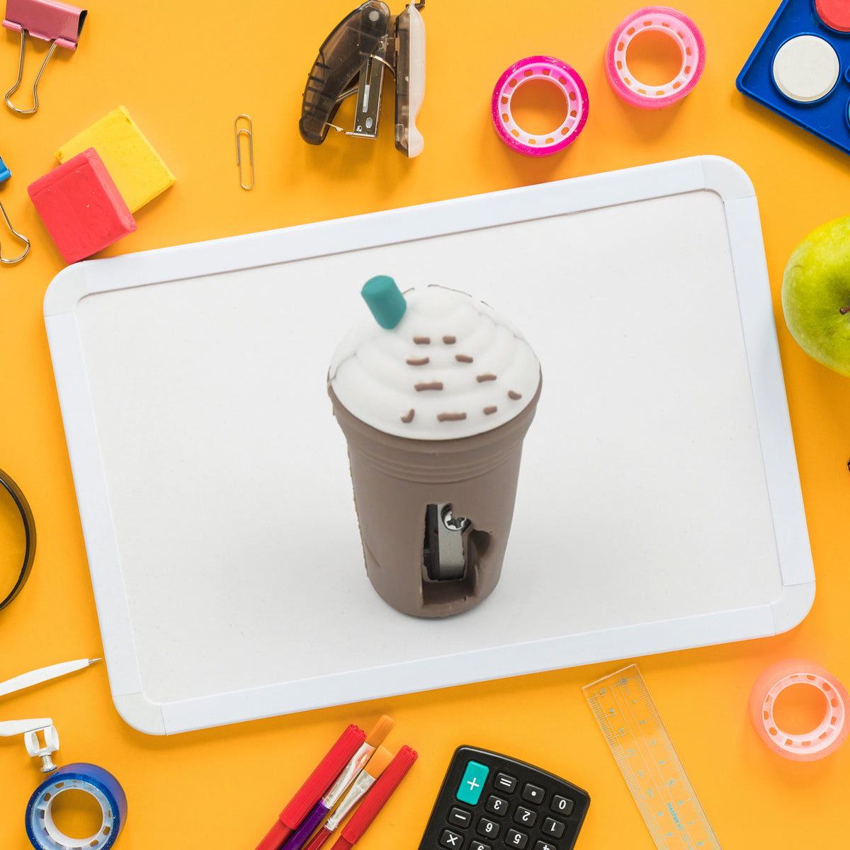 Cute Ice Cream & Coffee Shaped Manual Pencil Sharpener for Kids - School Supplies - Great Price - Image 5