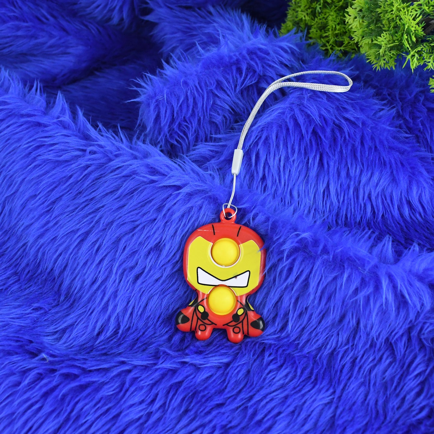 Creative Cartoon Superhero Style Mini Push Pop Bubble Keychain (1 Pc) - Happy Price - Image 3