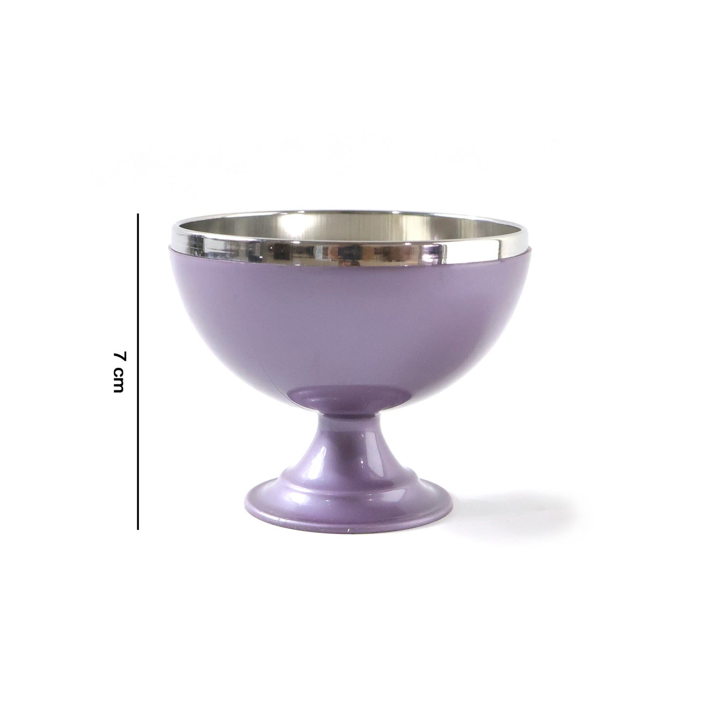 6 Piece Stainless Steel Dessert Bowl Set with Stand for Ice Cream & Pudding - Great Price - Image 5