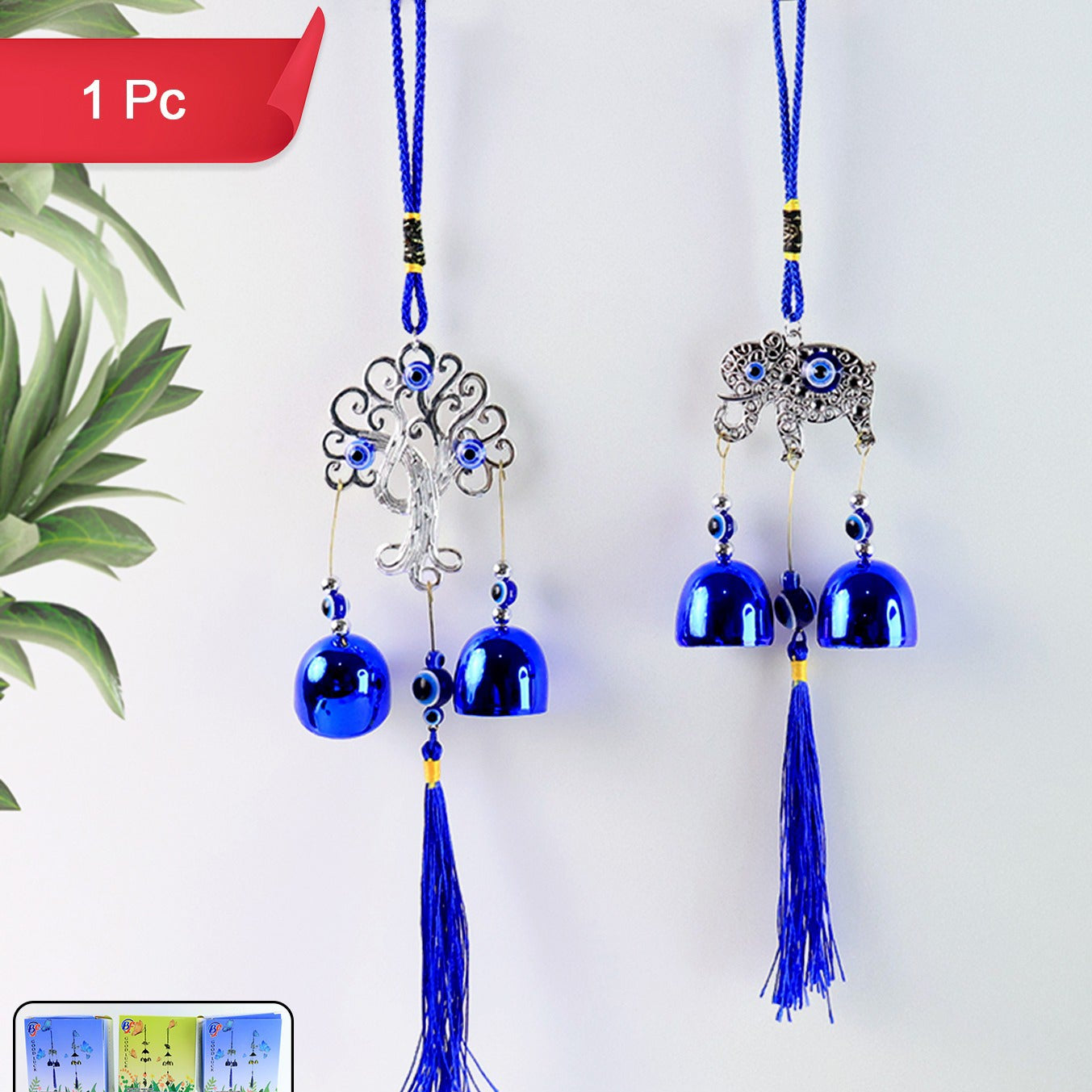 Metal Evil Eye Wind Chime Bells (Mix Design 1 Pc) - Happy Price - Image 1