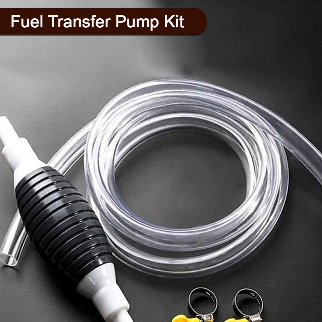Fuel Transfer Pump Kit High Flow Siphon Hand Oil Pump Portable Manual Car Fuel Pump For Petrol Diesel Oil Liquid Water Transfer Pump - Happy Price - Image 1