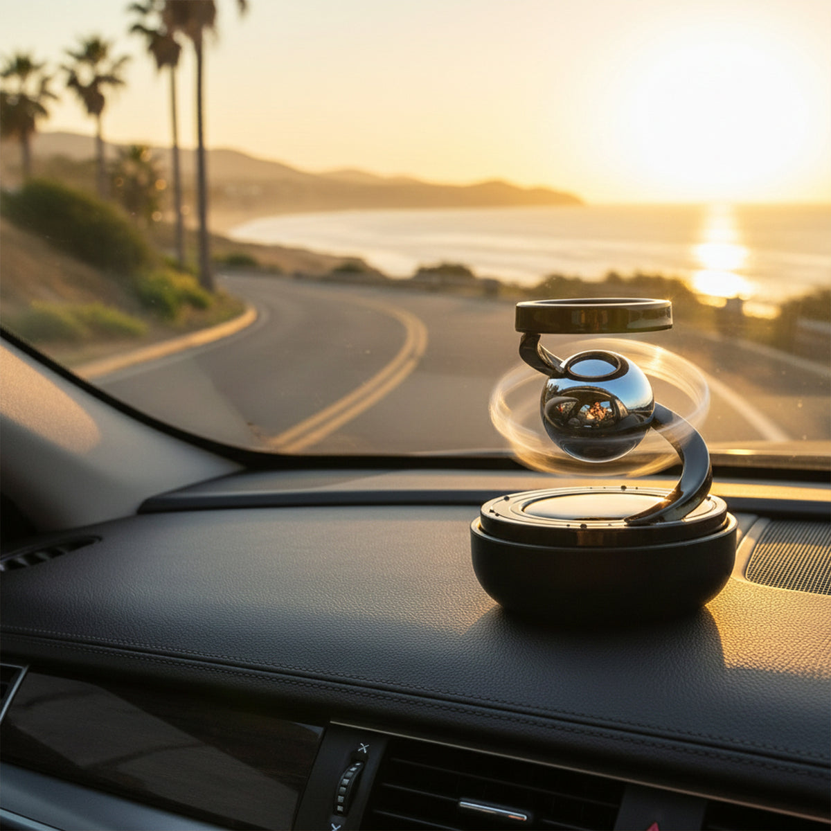 Solar Rotating Car Air Freshener with Auto Spin - 1 Pc - Happy Price - Image 6