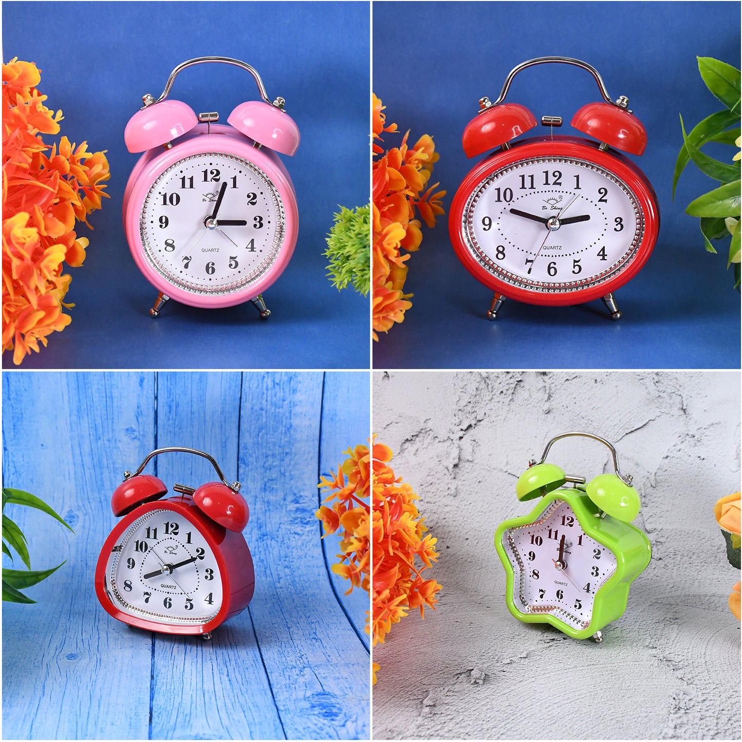 Mini Cute Alarm Clock Small Kids And Students (Mix Design Color 1 Pc) - Happy Price - Image 2