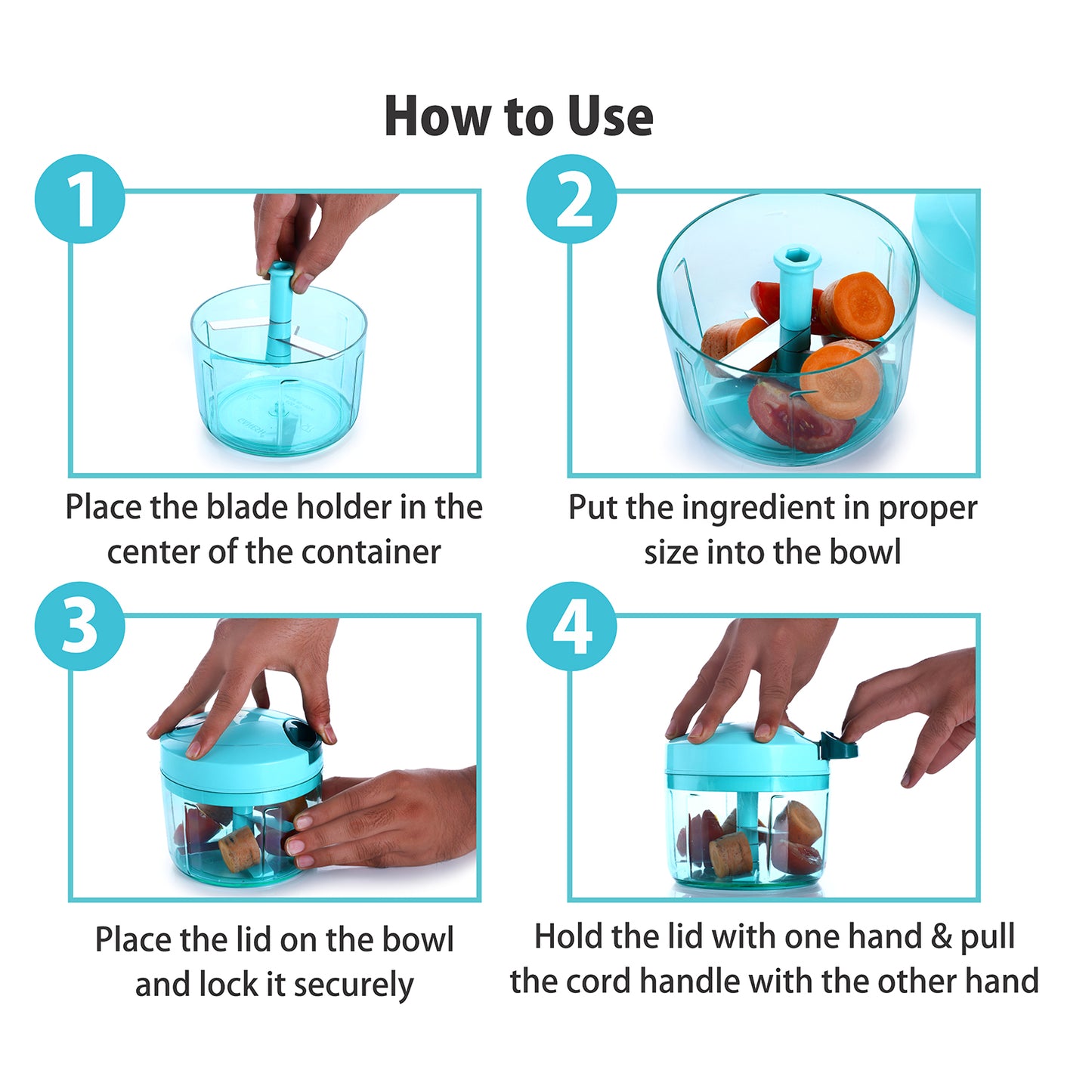 Ganesh Quick Vegetable Chopper (1 Unit Chopper)(725 Ml) - Happy Price - Image 5