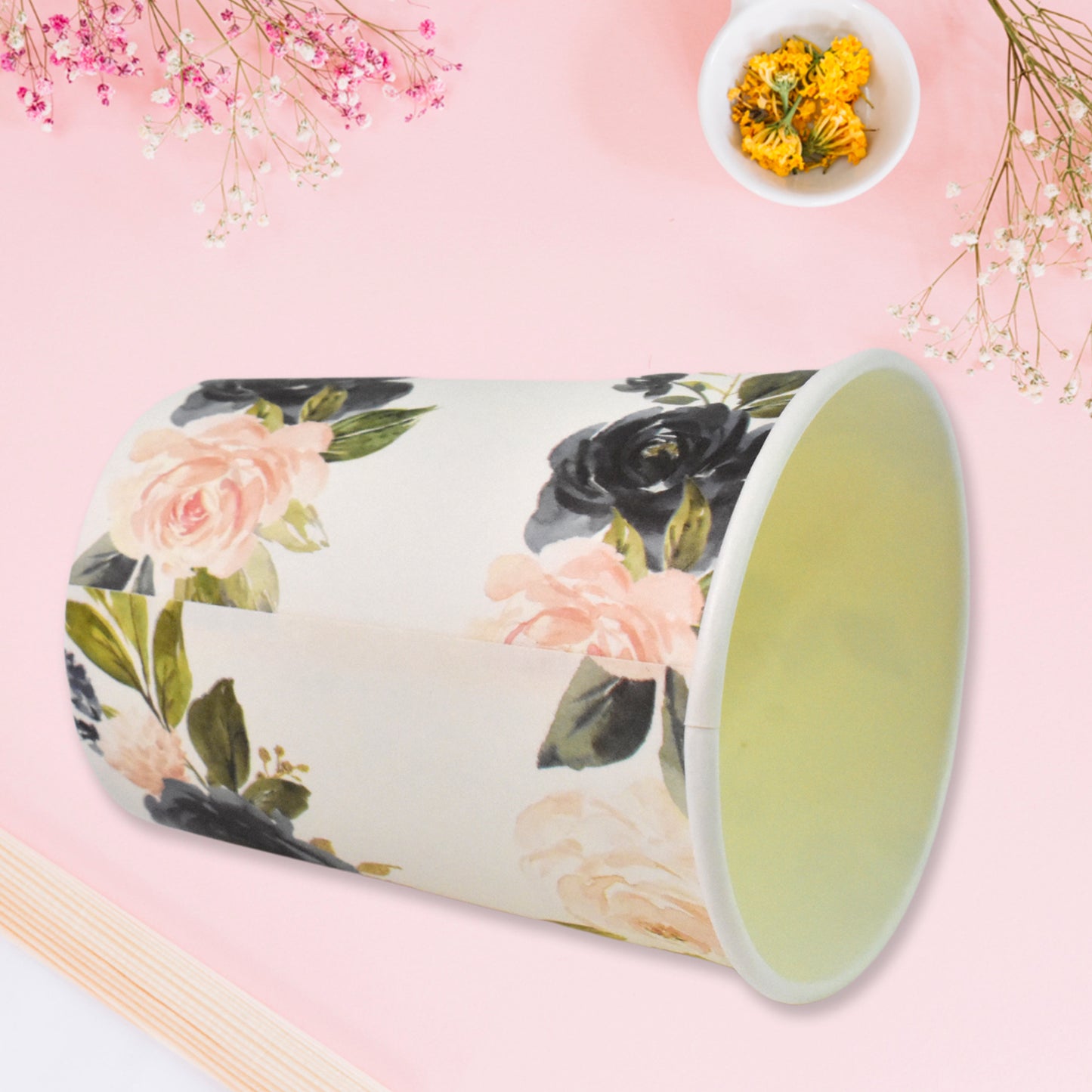 Disposable Paper Cups Disposable Tea Coffee Cups (10 Pcs Set Mix Color Design) - Happy Price - Image 4