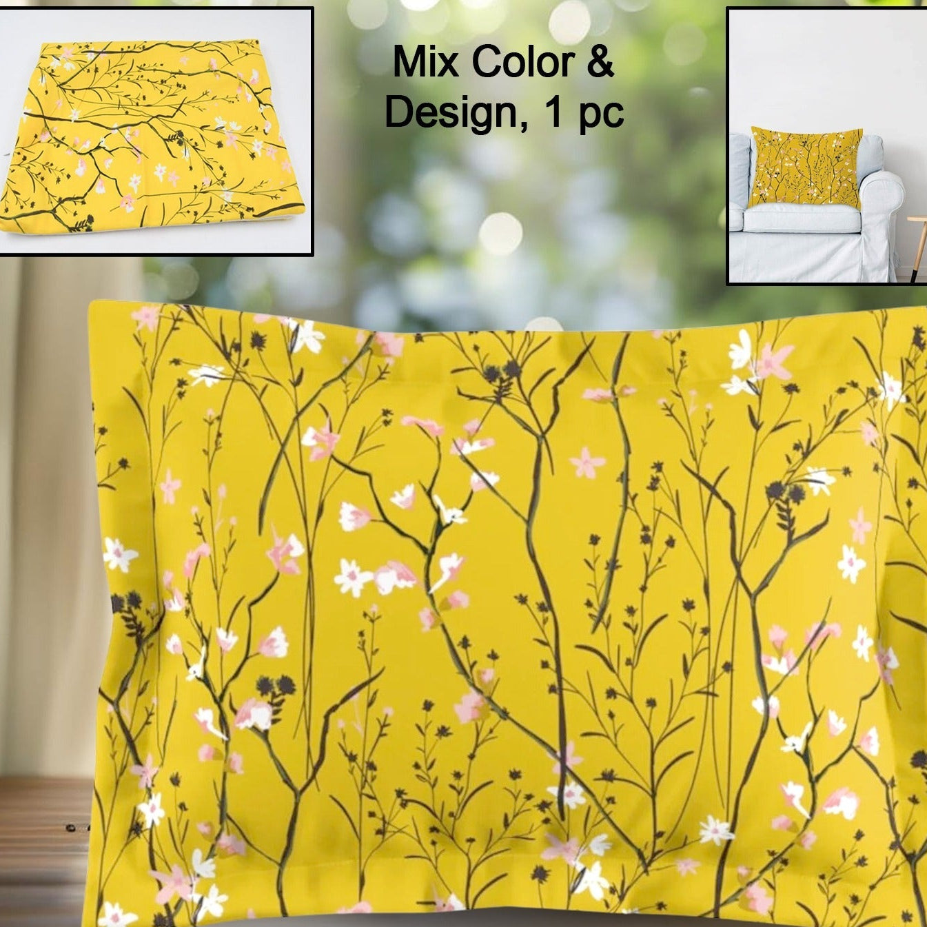 Pillows Covers (1 Pc Mix Design Color)