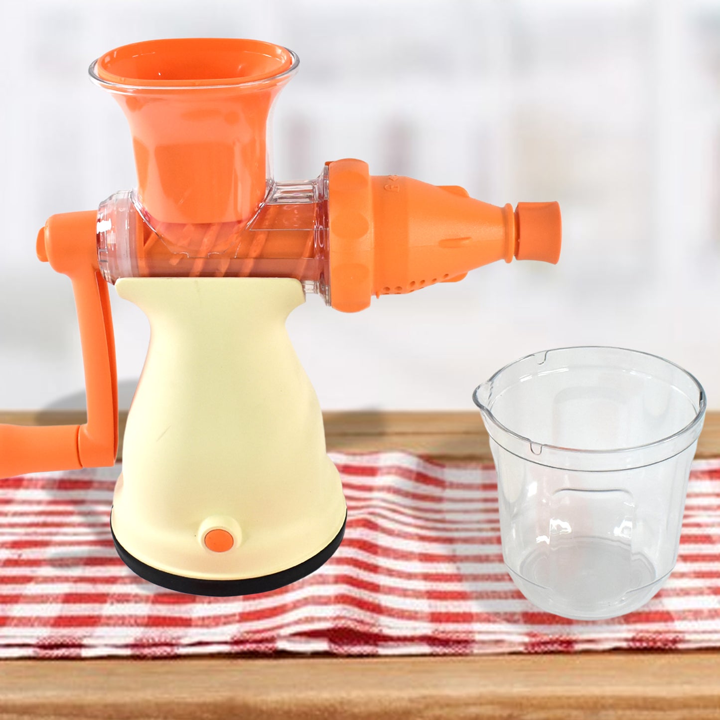 Apex Manual Carrot And Fruit Juicer Heavy-duty (1 Pc With Glass) - Happy Price - Image 2