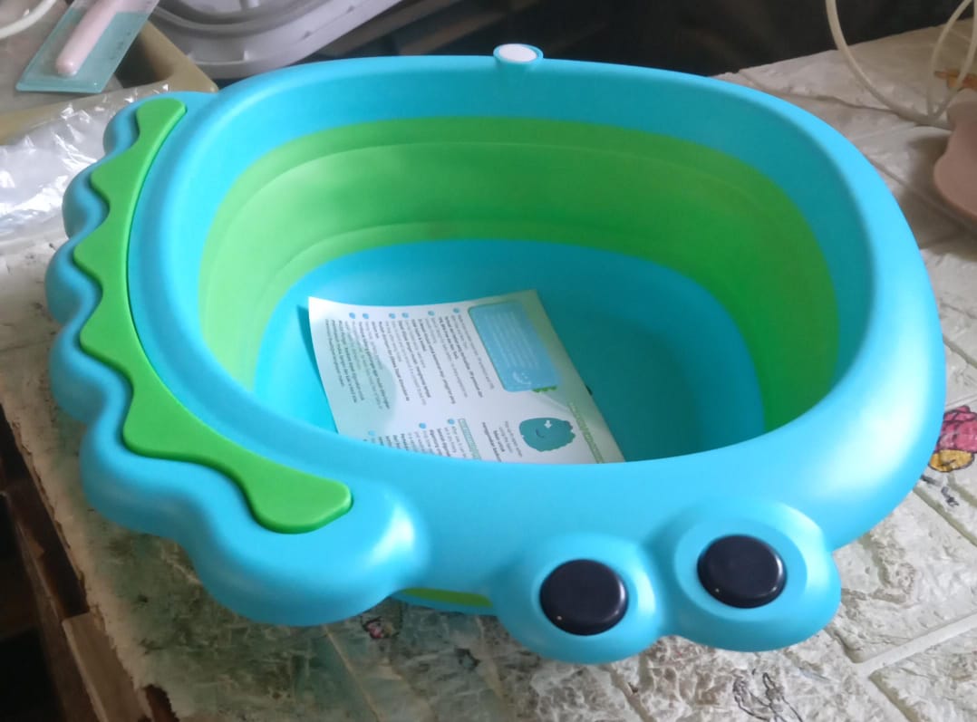 Frog Shape Wash Basin Space Saving Multi Function Foldable Baby Wash Basin Easy Clean Lightweight Thicken For Washing Face For Home (3331cm 1 Pc) - Happy Price - Image 7