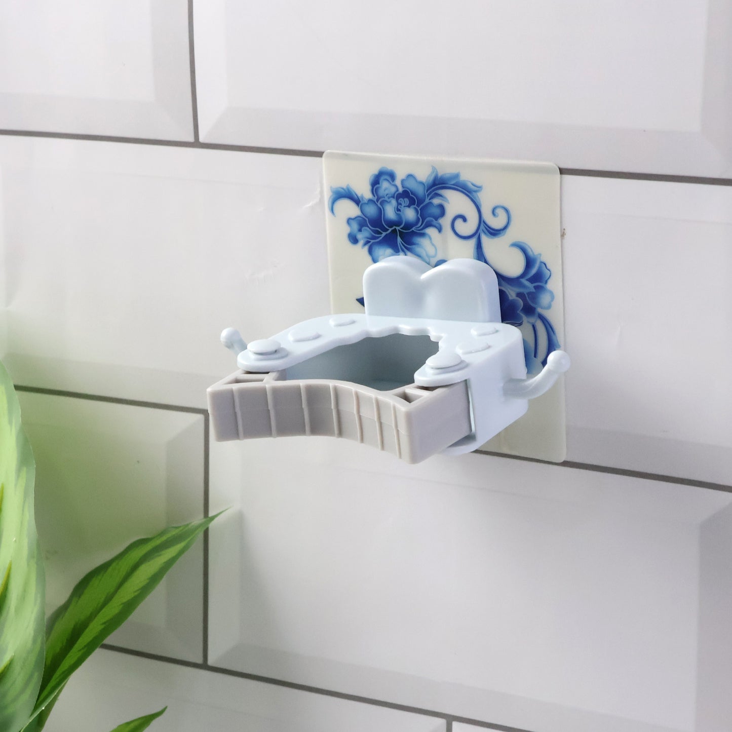 Wall Mounted Mop Broom Holder Clip (1 Pc) - Self-Adhesive Organizer - Happy Price - Image 2