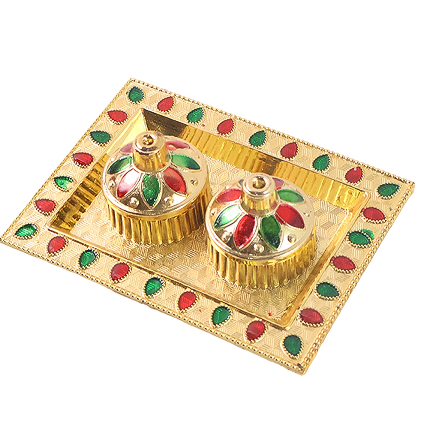 Rakasha Bandhan Special Puja Thali Kumkum Thali Holder Pooja Return Gift Indian Housewarming Gifts Brotherbhaibhabhisisterfamily Rakhi For Rakshabandhan - Happy Price - Image 5