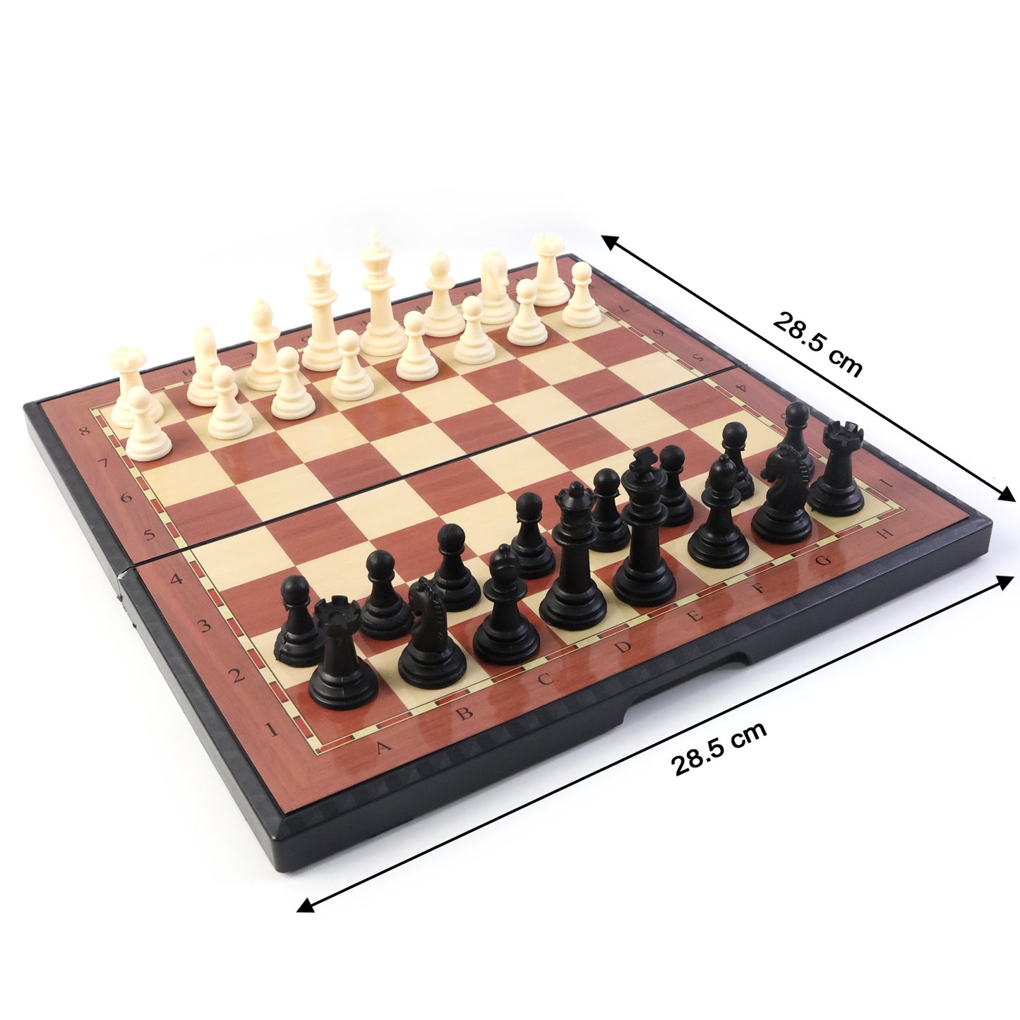 Portable Vinyl Chess Set with Plastic Pieces - Foldable Board for Travel & Practice (1 Set) - Happy Price - Image 3