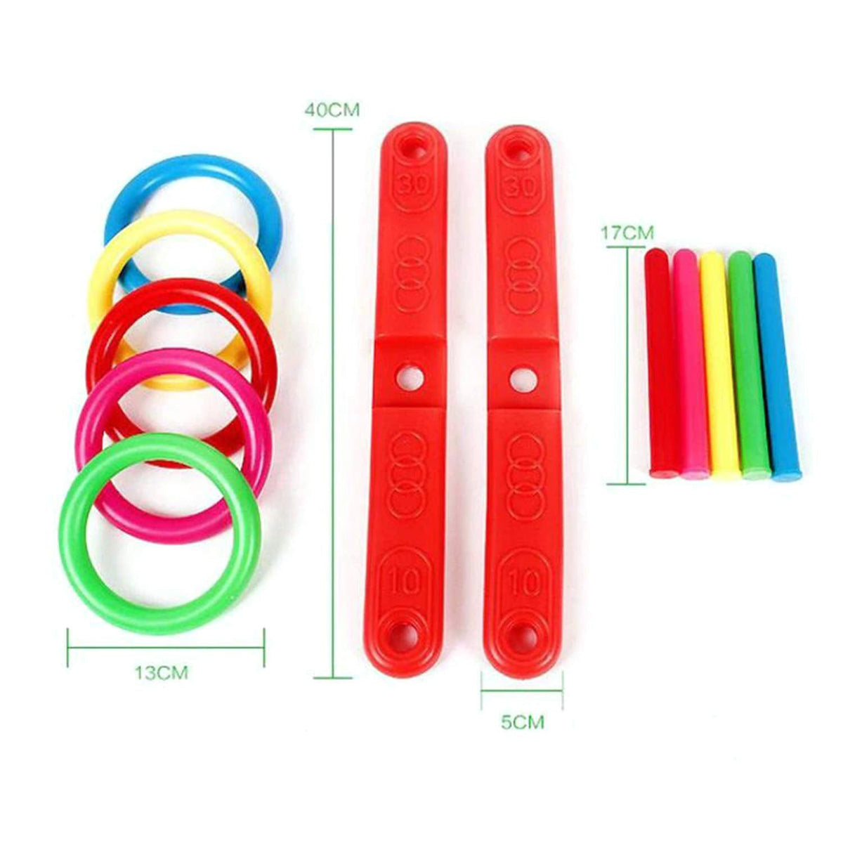 13 Pc Ring Toss Game Widely Used By Childrens And Kids For Playing And Enjoying Purposes And All In All Kinds Of Household And Official Places Etc. - Happy Price - Image 4