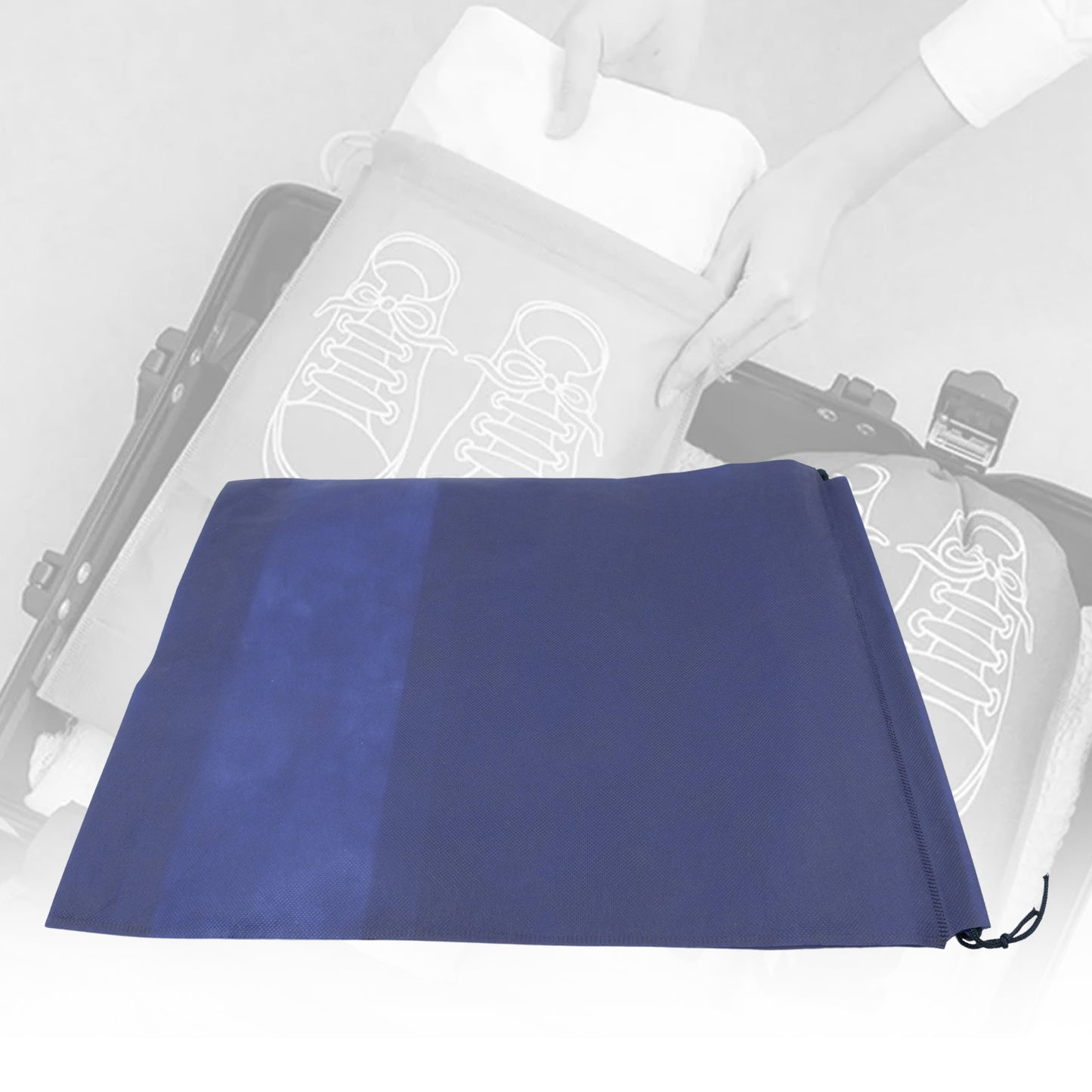 Beach Bag Shoes Storage Bag Closet Organizer Non-woven Travel Portable Bag Waterproof Pocket Clothing Classified Hanging Bag Shoe Bag Luggage Travel Portable Shoe Pouch Non Woven Transparent Window (1 Pc ) - Happy Price - Image 5