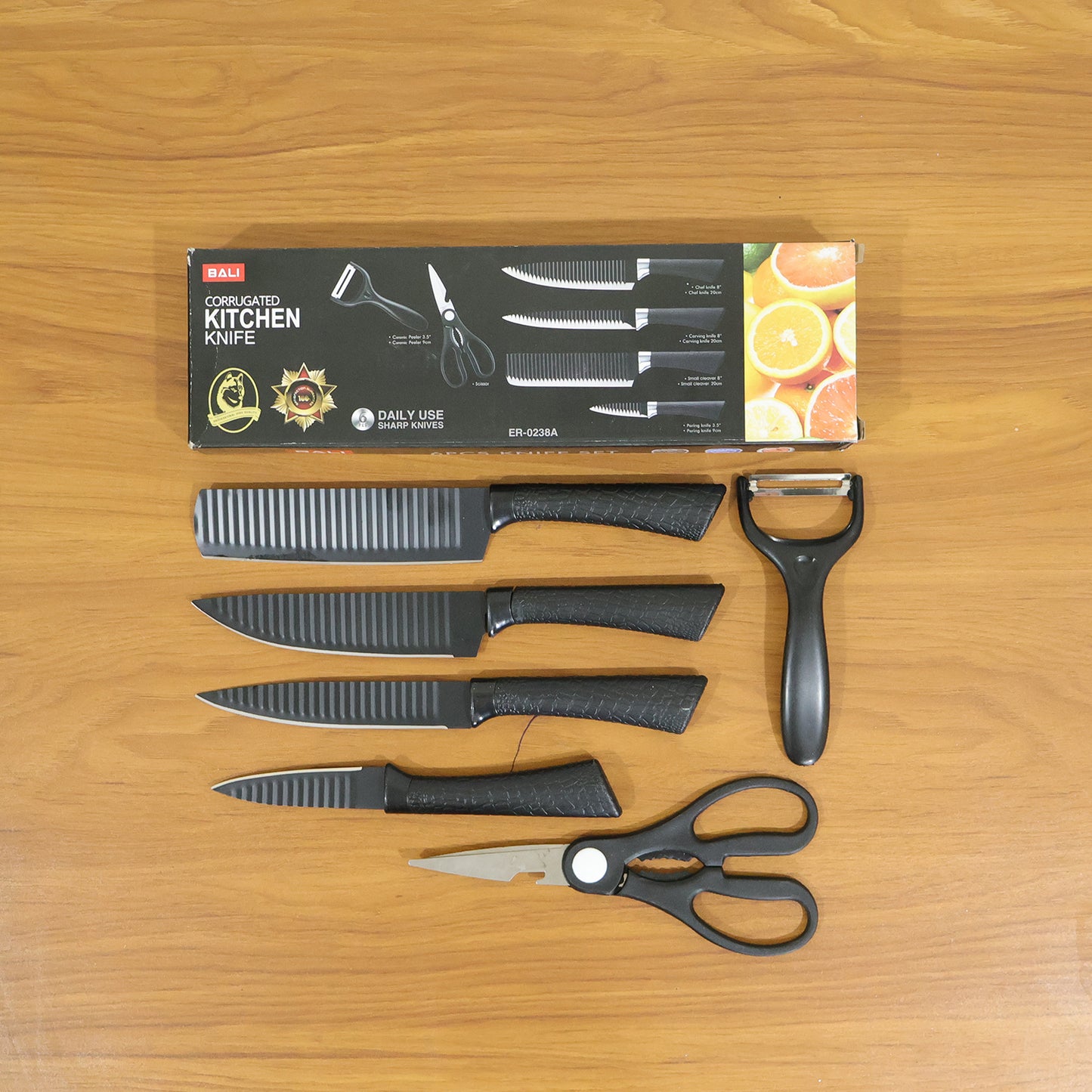 6-Piece Kitchen Knife Set with Peeler and Scissors - Great Price - Image 7