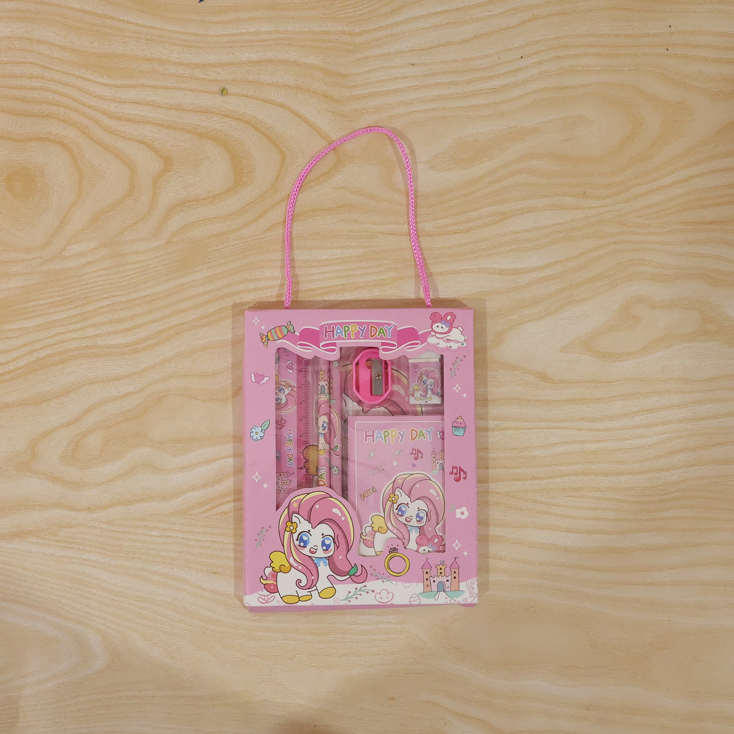Cartoon Stationery Gift Set - Cute Unicorn Design