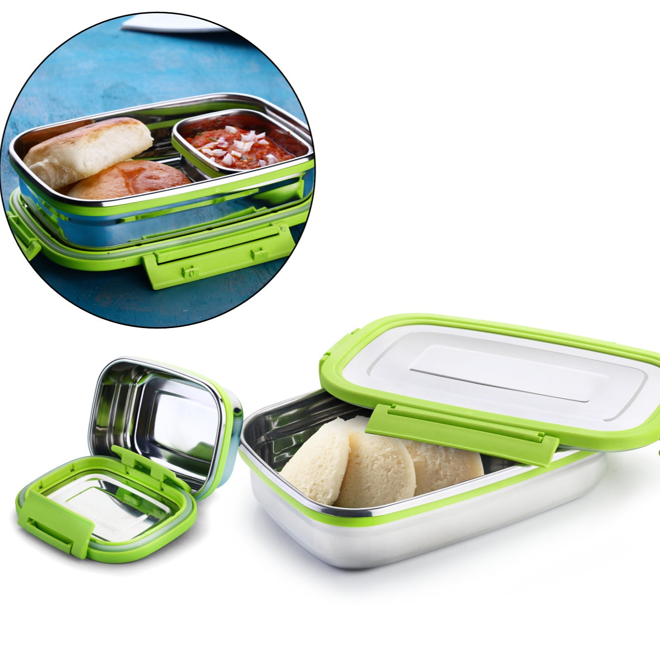 Stainless Steel Lunch Pack For Office School Use - Happy Price - Image 1