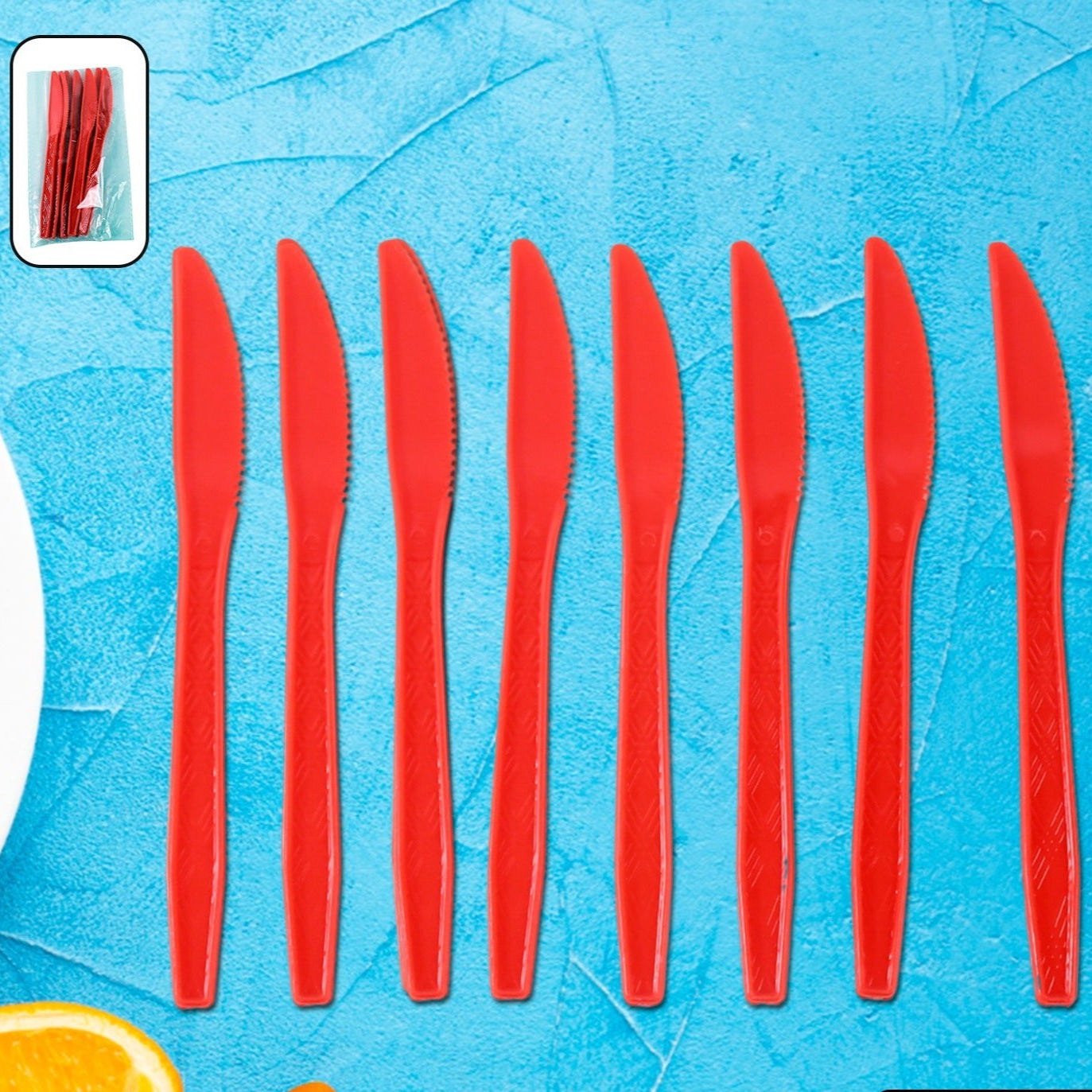 Durable Plastic Knives (8 Pc) - Happy Price - Image 1