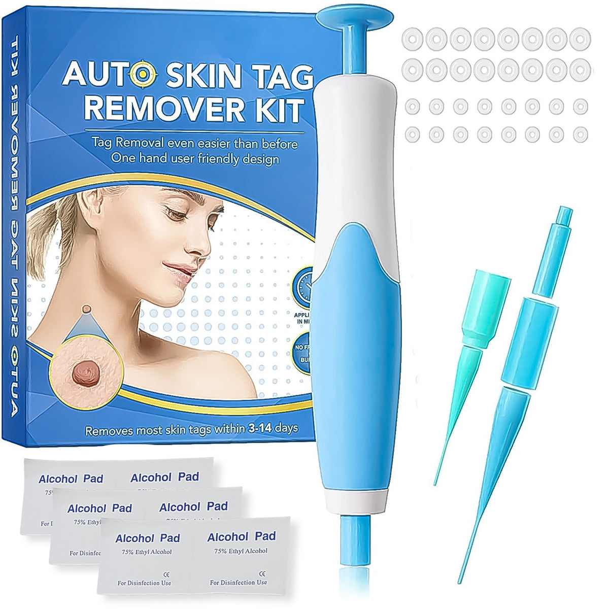 Skin Tag Remover Kit 2 In 1 For Micro To Large (2 Mm - 8 Mm 1 Set) - Happy Price - Image 2
