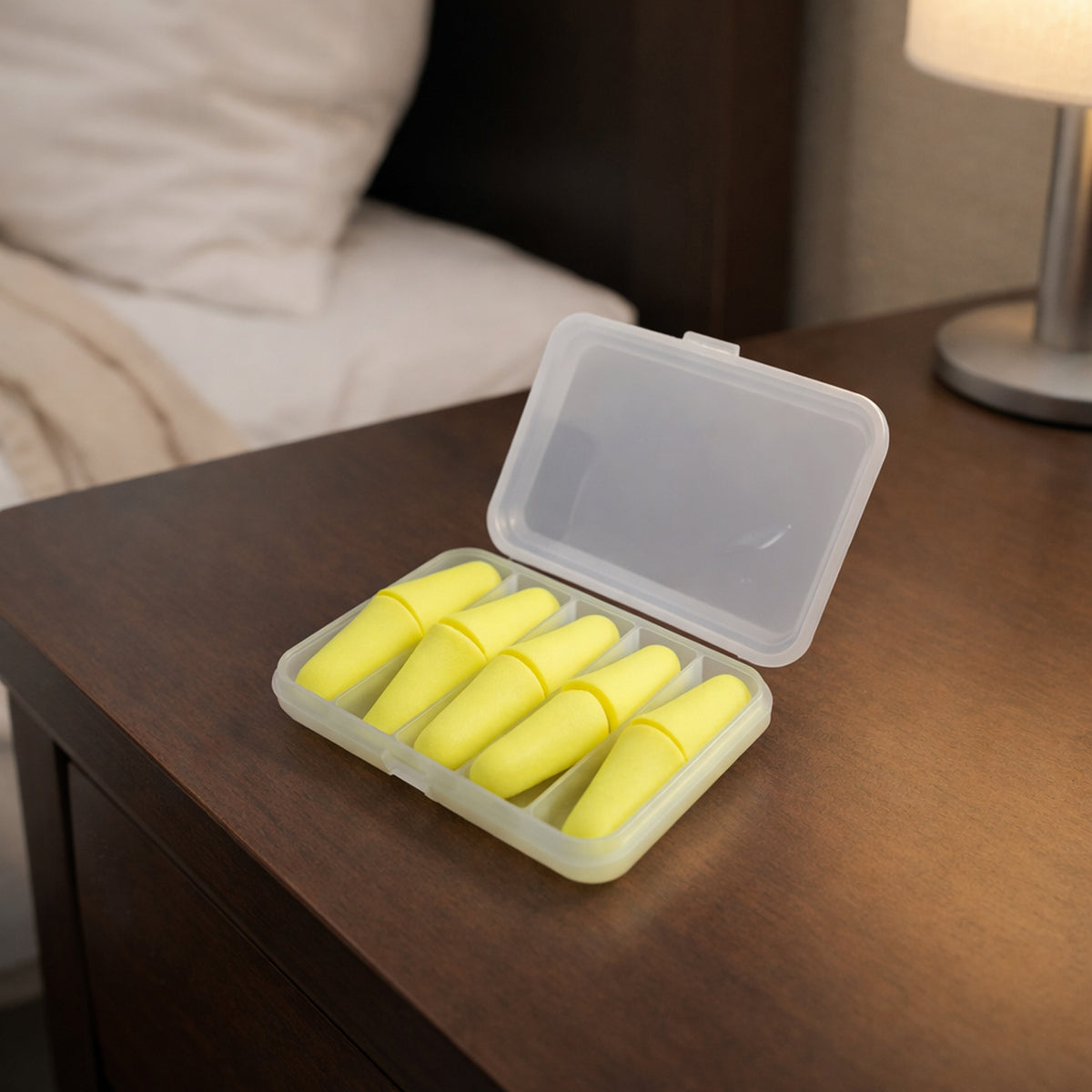 Soft Foam Earplugs for Noise Reduction - 5 Pair Pack with Case - Happy Price - Image 6