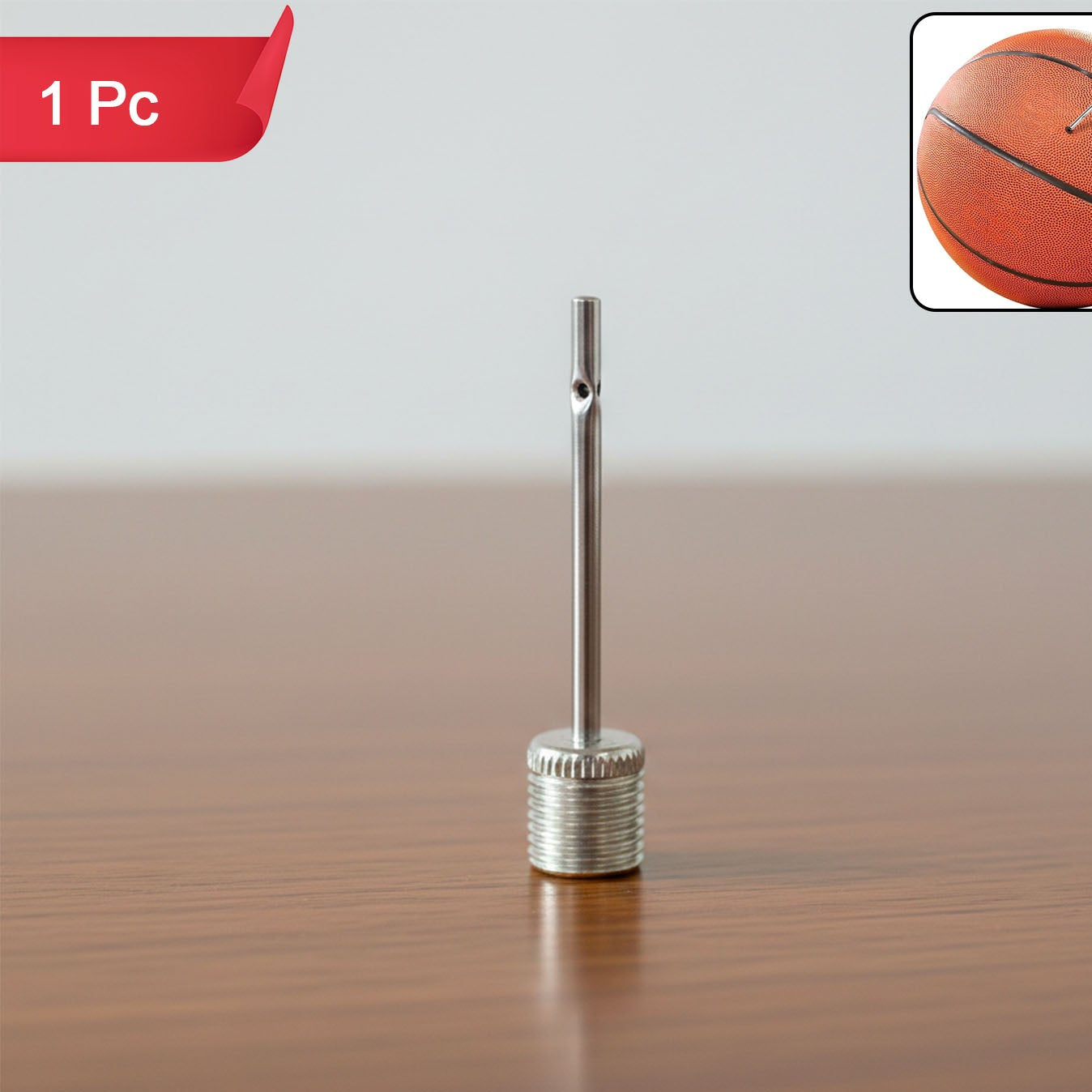 Stainless Steel Ball Pump Needle Pin Adapter (1 Pc)