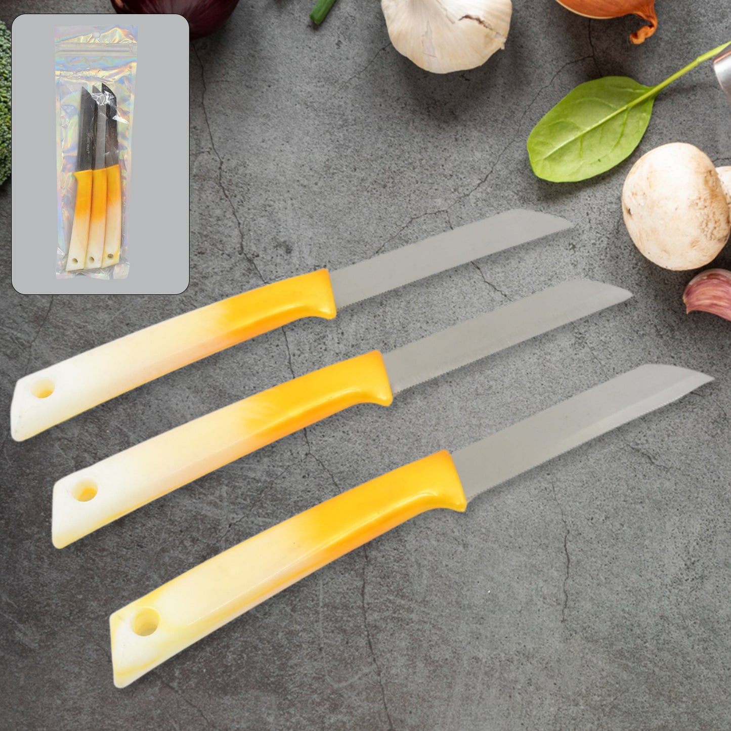 Kitchen Knife With Stainless Steel Blade (1 Pc) - Happy Price - Image 2