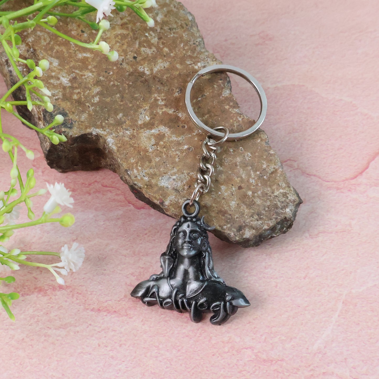 Adiyogi Shiva Face Metal Keychain - 1 Piece - Happy Price - Image 6
